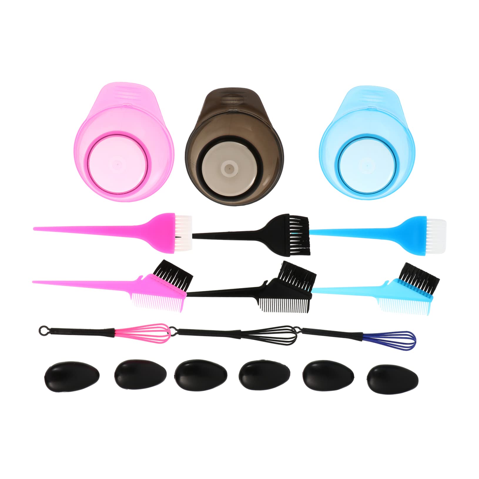 Minkissy 3-Piece Hair Dyeing & Care Kit - Includes Hair Oil, Coloring Comb, Tinting Brush & Bleaching Tools | Perfect for At-Home Hair Coloring, Salon Styling & DIY Hair Treatments