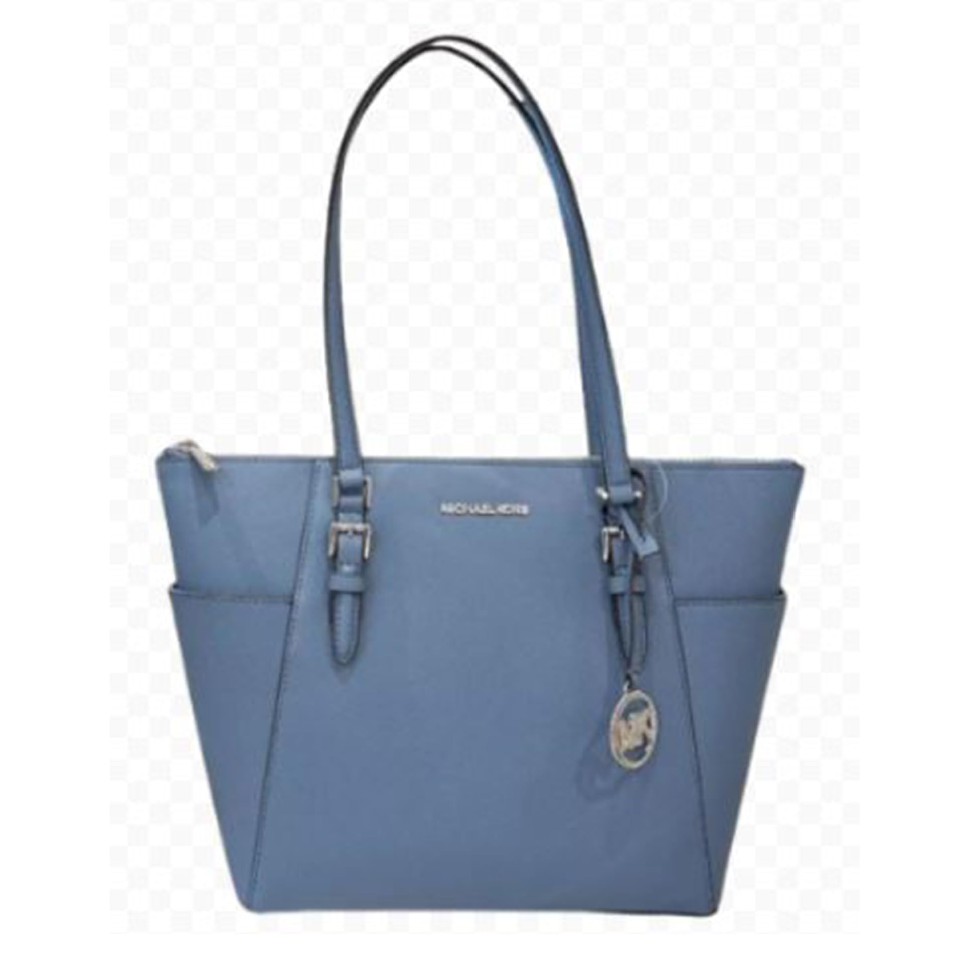 Michael Kors Charlotte Large Top Zip Tote Bag for Women - Stylish Designer Handbag with Spacious Interior, Perfect for Work, Travel & Everyday Use