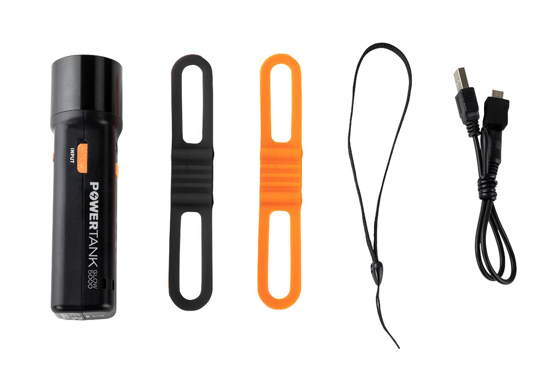 POWERTANK GLOW 5000 Portable LED Work Light - Rechargeable, Waterproof, 5000 Lumens for Camping, Emergency, Construction & Outdoor Activities