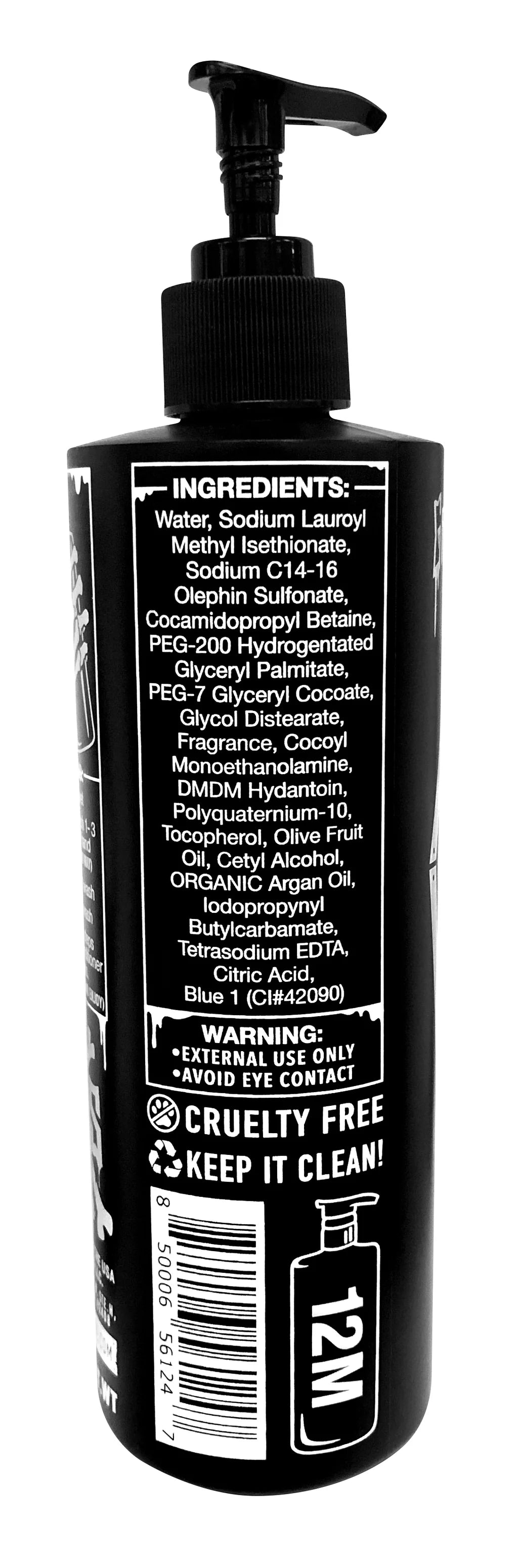 Grave Before Shave Beard Wash Shampoo - 16oz with Pump Top | Natural Beard Cleanser for Men | Daily Grooming & Softening for Thicker, Healthier Facial Hair