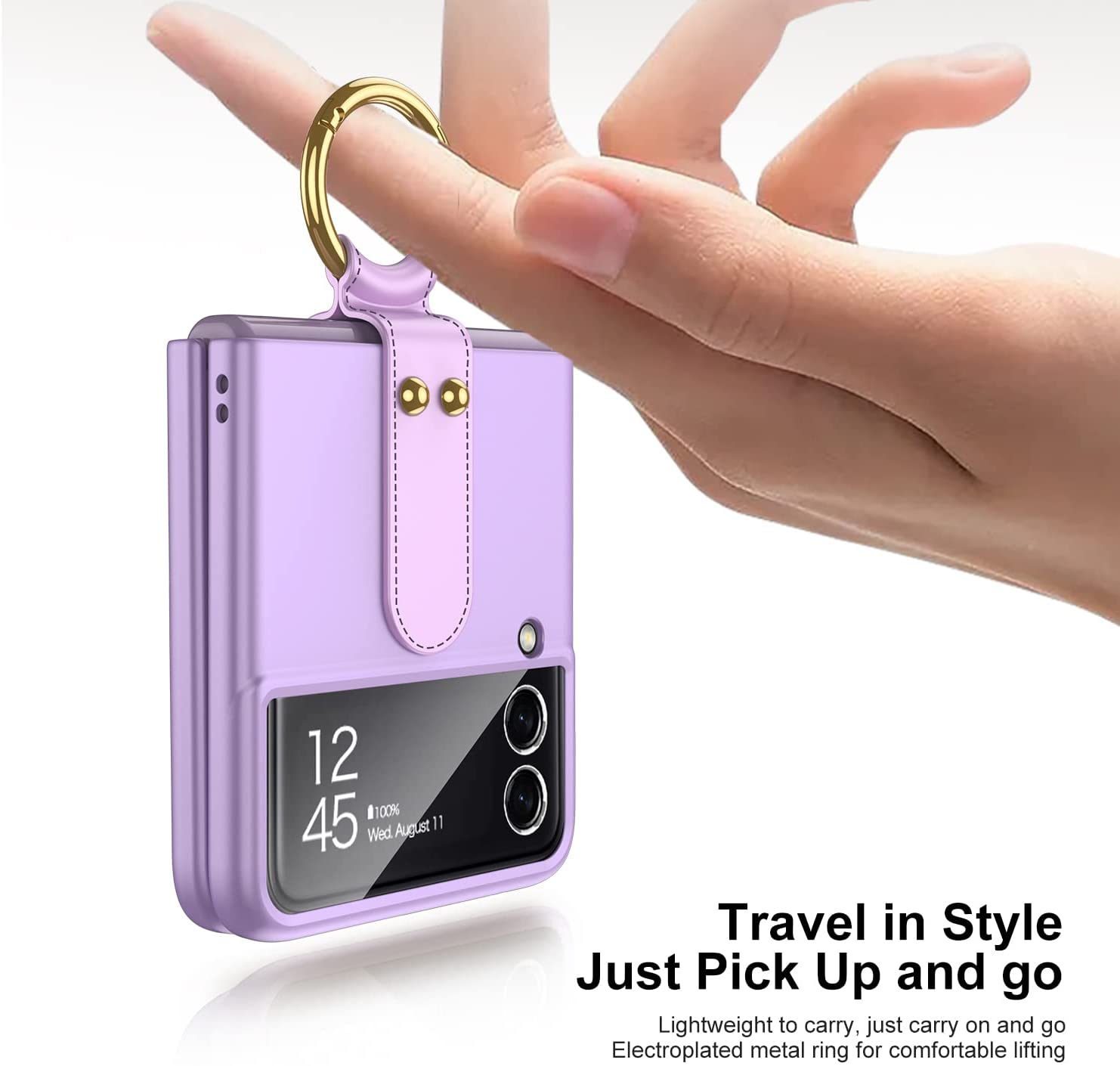 Slim Protective Case for Samsung Galaxy Z Flip 3 - Ultra Thin Lightweight Cover for Women | Perfect for Everyday Use, Work & Travel