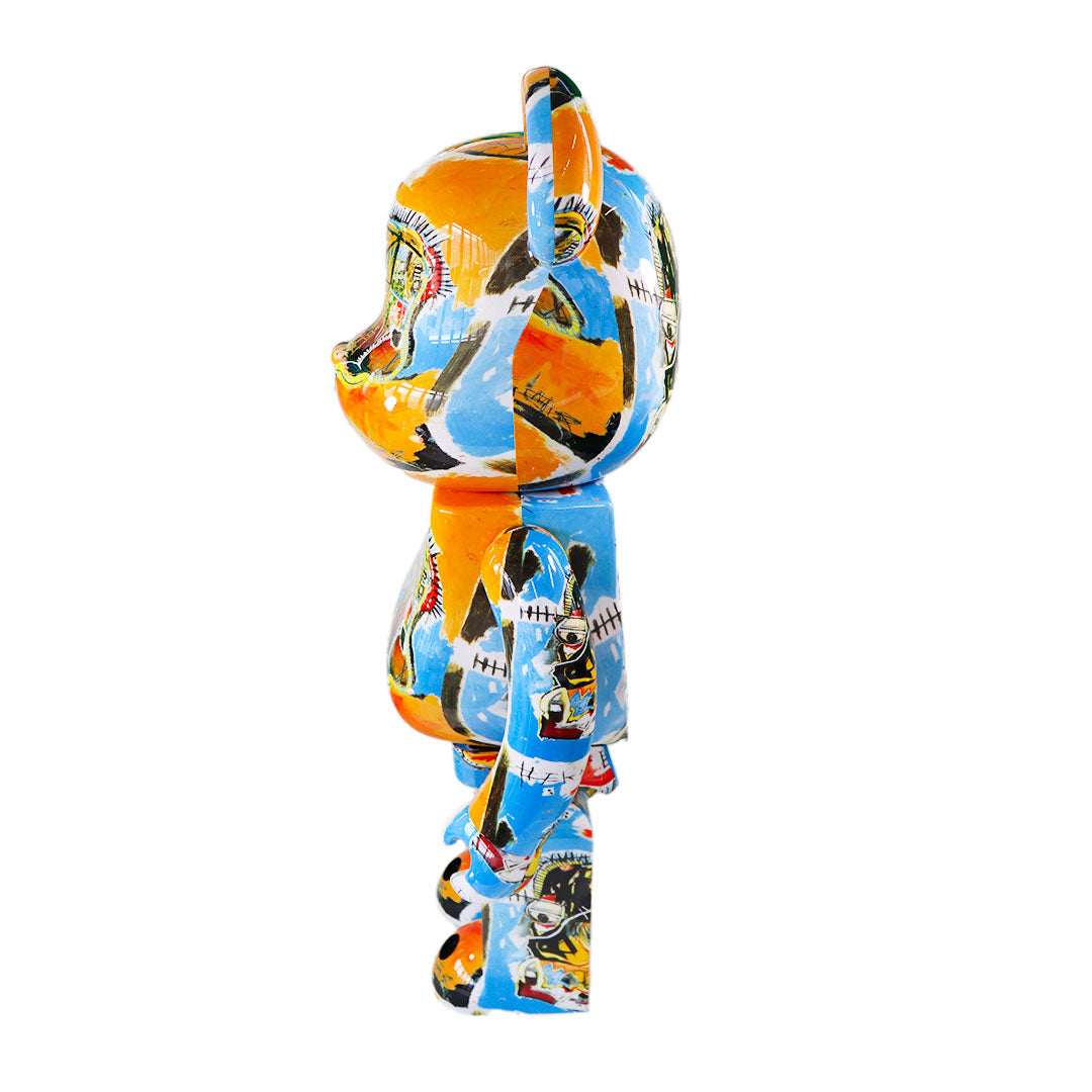 1000% Bearbrick Jean Michel Basquiat Series 10 Collectible Art Figure - Limited Edition Vinyl Toy for Home Decor & Pop Art Collection