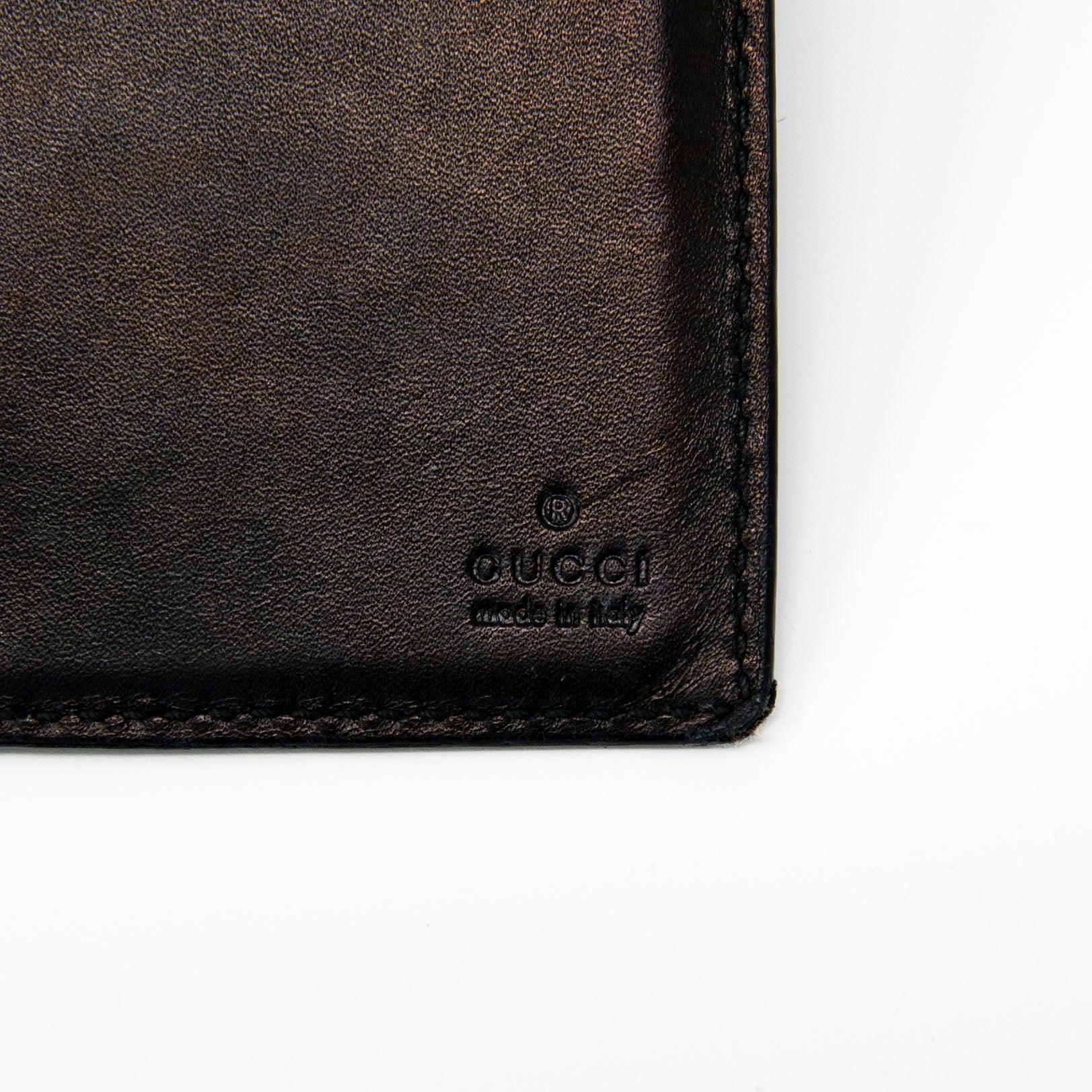 Gucci GG Monogram Brown Leather Continental Long Wallet for Men - Stylish & Durable Designer Bifold Wallet for Everyday Use & Travel