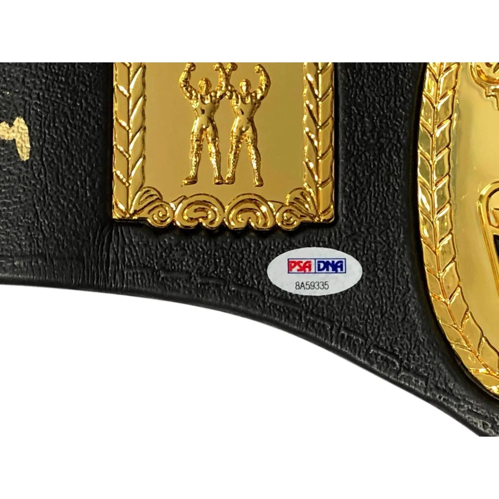 Greg Valentine & Brutus Beefcake Dual Signed WWE Championship Replica Belt - PSA/DNA Certified COA - WWF Wrestling Collectible for Display & Fan Memorabilia