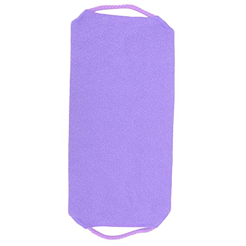 Exfoliating Bath Washcloth - Soft & Durable Massage Towel Strap for Deep Cleansing & Dead Skin Removal (Purple) - Perfect for Spa, Shower & Body Scrub