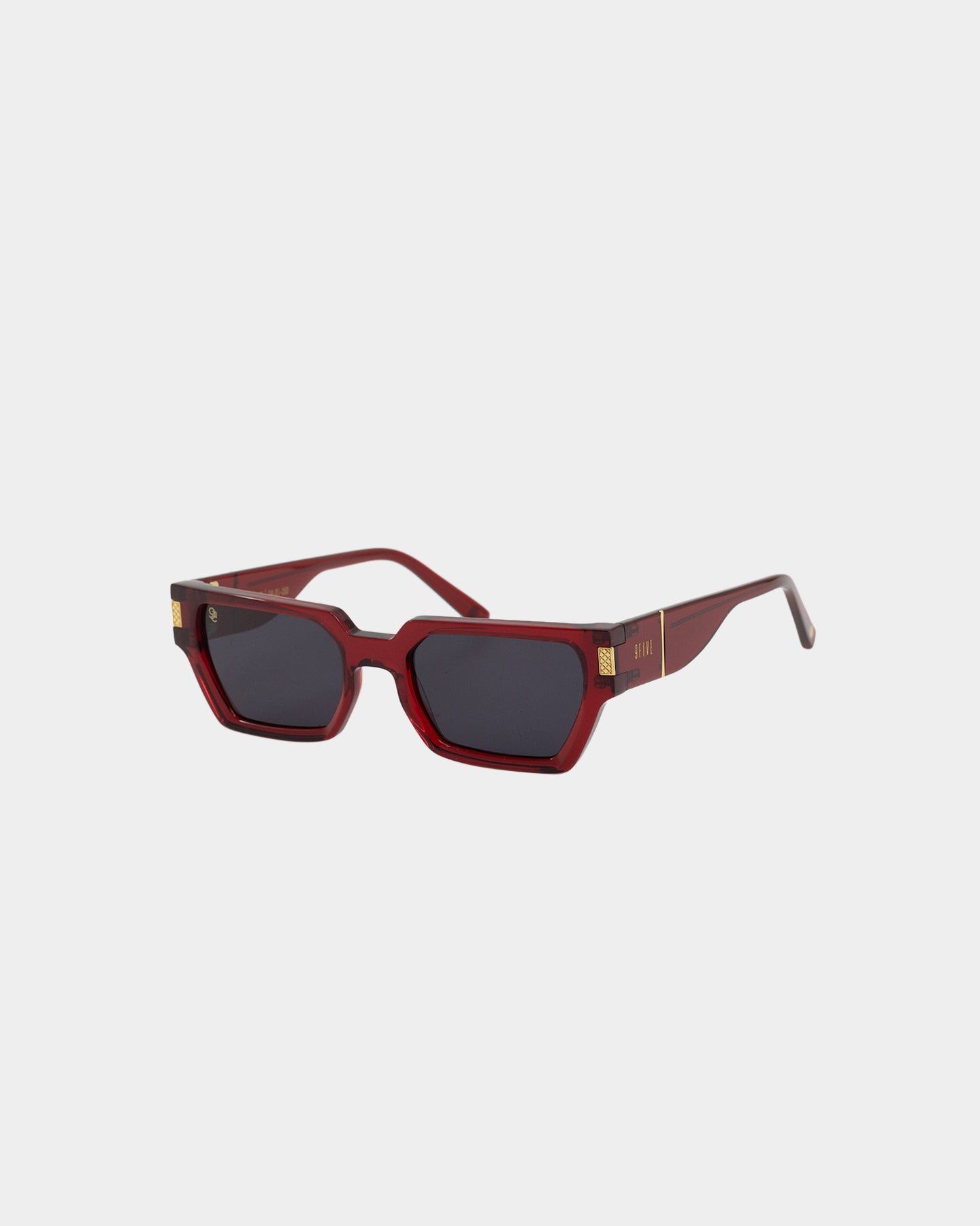 9FIVE Premium Polarized Sunglasses for Men & Women - Stylish Maroon Lenses, UV Protection - Perfect for Driving, Running, and Outdoor Activities