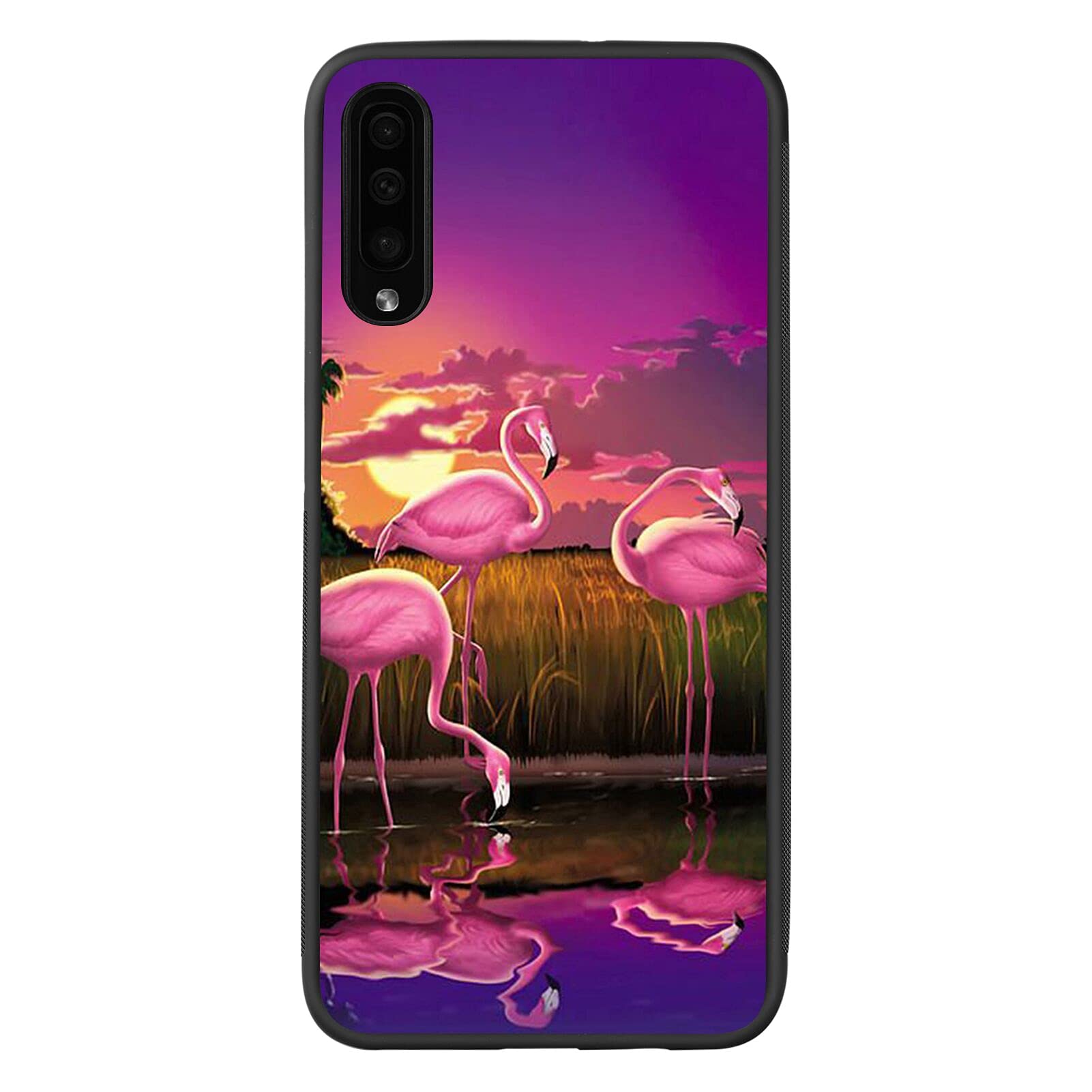 Samsung Galaxy A50 Case - Flamingo Design Full Body Protection Shockproof TPU Phone Cover for Women & Girls | Perfect for Everyday Use, Travel & Outdoor Activities