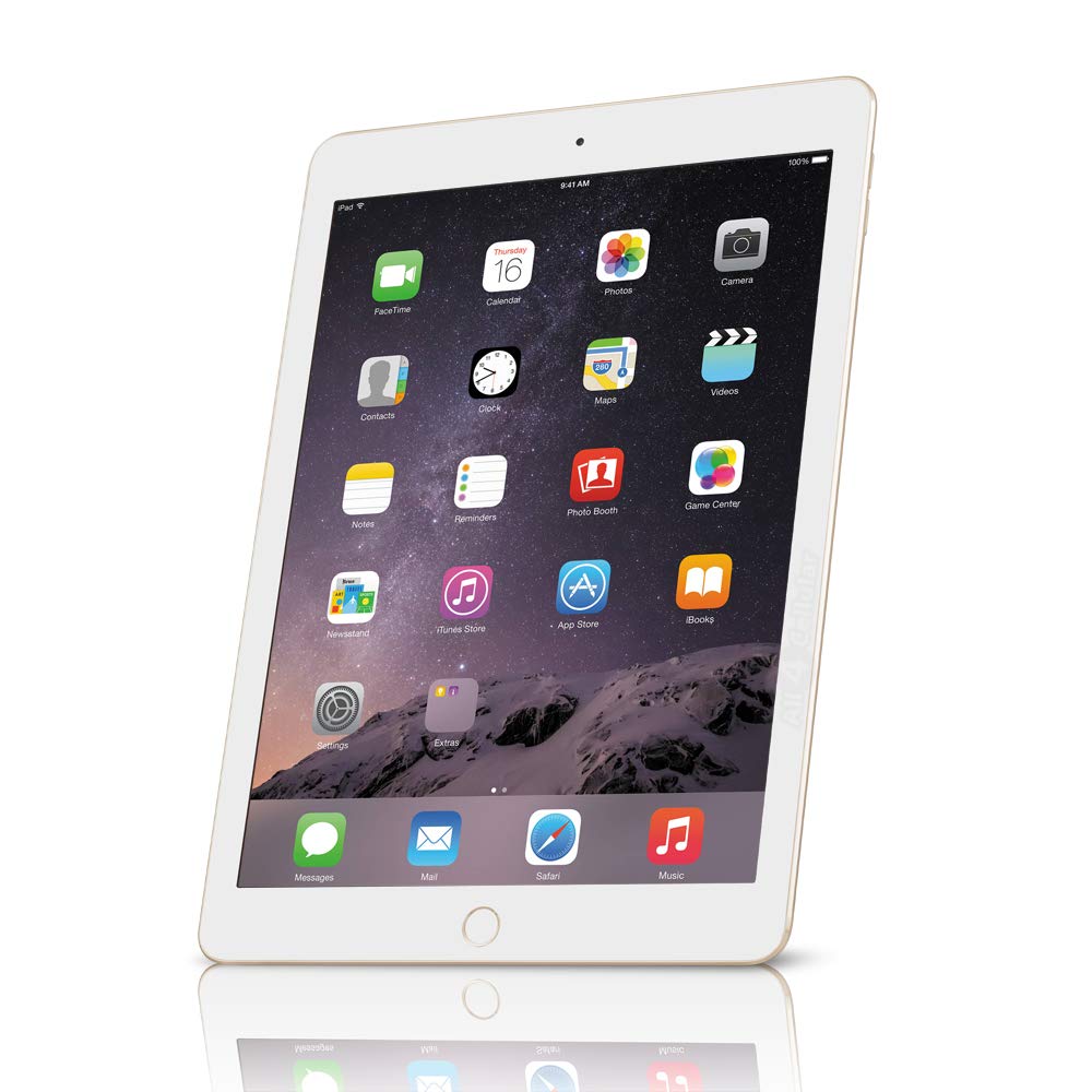 Apple iPad Air 2 16GB 4G LTE & WiFi - Gold (Renewed) - Perfect for Work, School & Entertainment on the Go