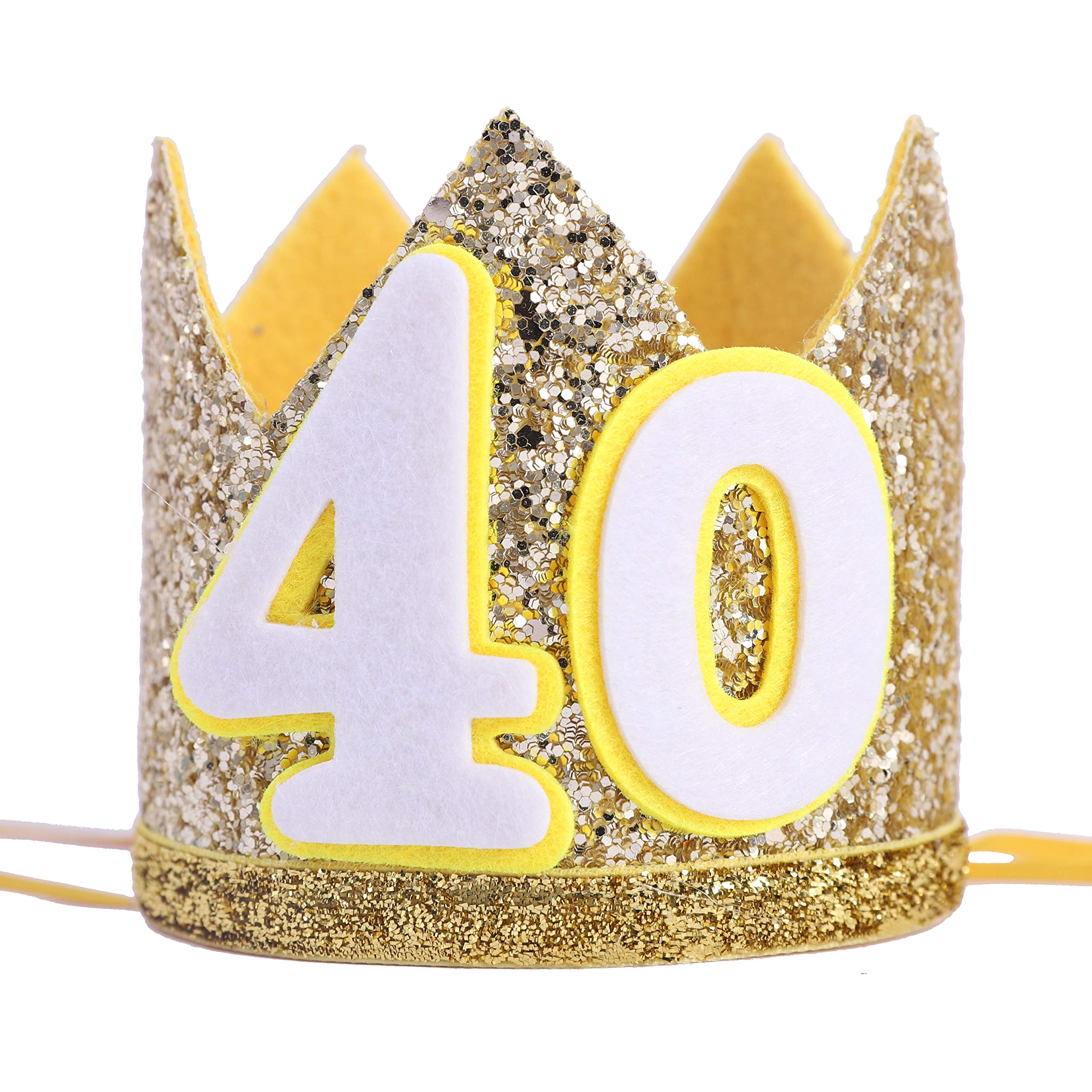 Birthday Crown Hats for Kids & Adults - Sparkly Party Headband Decorations for Birthday Celebrations, Photo Booths & Special Events