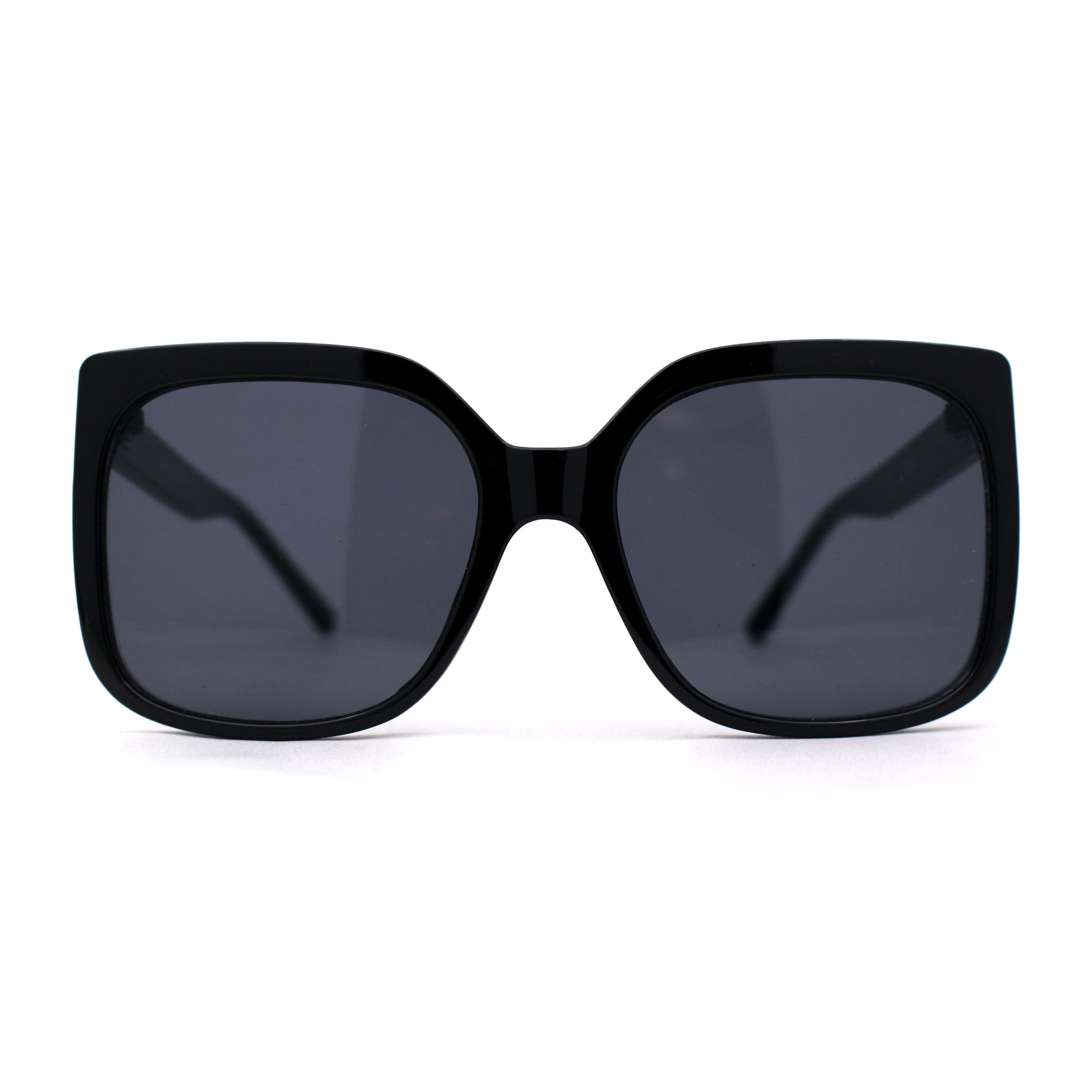 Women's Minimalist Oversized Rectangle Butterfly Sunglasses - Trendy Fashion Accessory for Summer, Beach, and Outdoor Activities