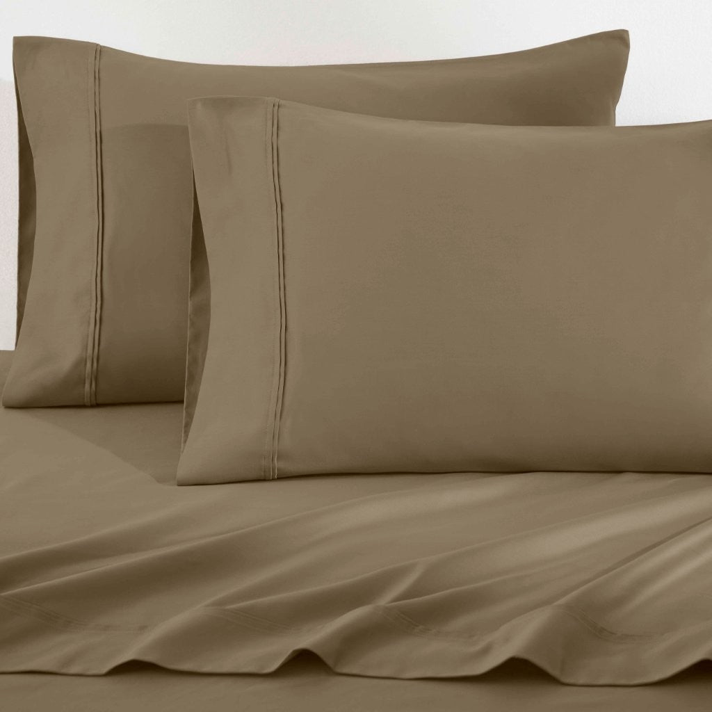 Luxury 1200 Thread Count Egyptian Cotton Deep Pocket Bed Sheet Set - Queen Size, Soft & Breathable for Ultimate Comfort - Perfect for Master Bedroom, Guest Room & Hotel Use
