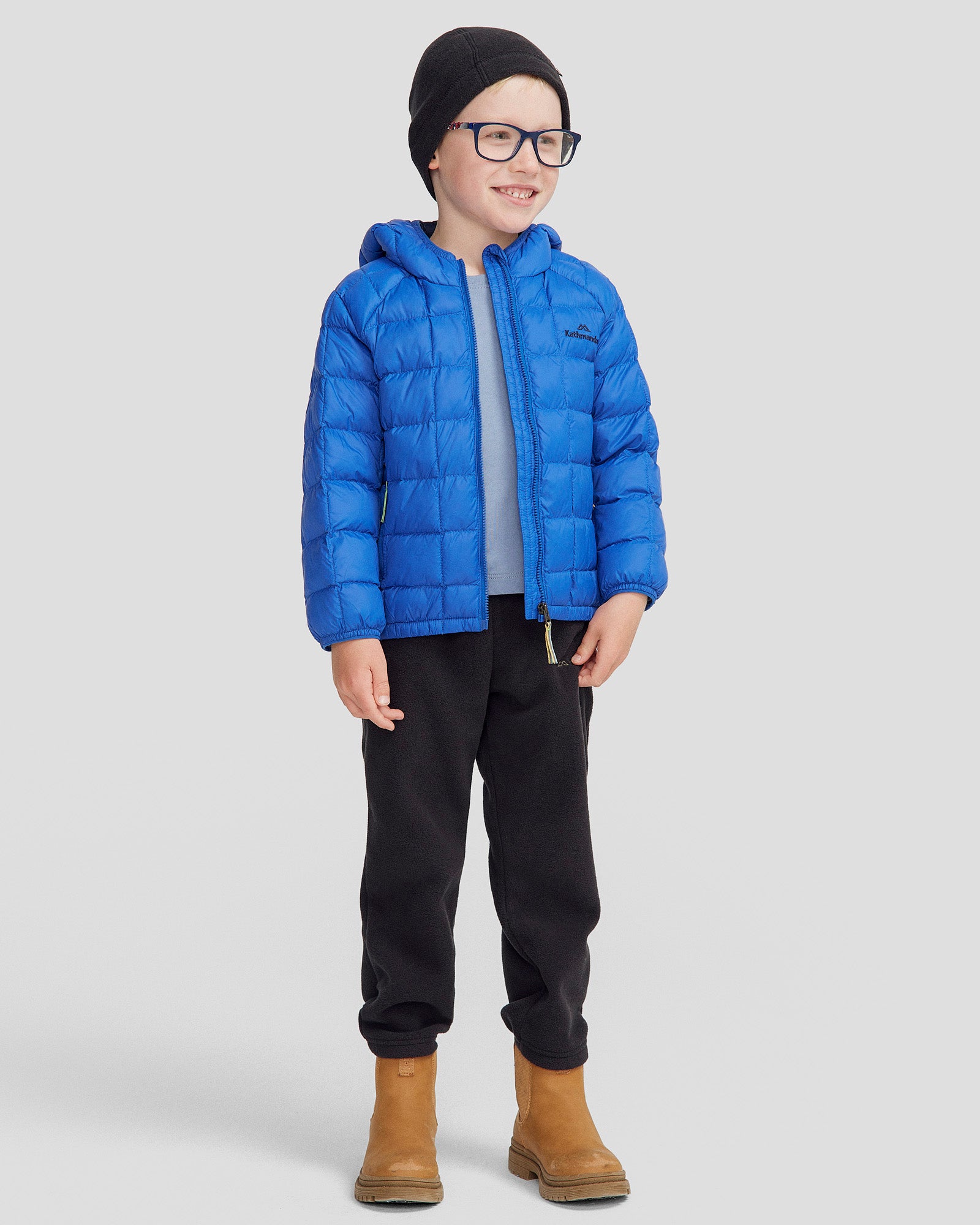 Kids' Helicopter Print Insulated Hooded Jacket - Warm Winter Coat for Boys & Girls, Peak Blue - Perfect for Outdoor Play, School & Cold Weather Activities