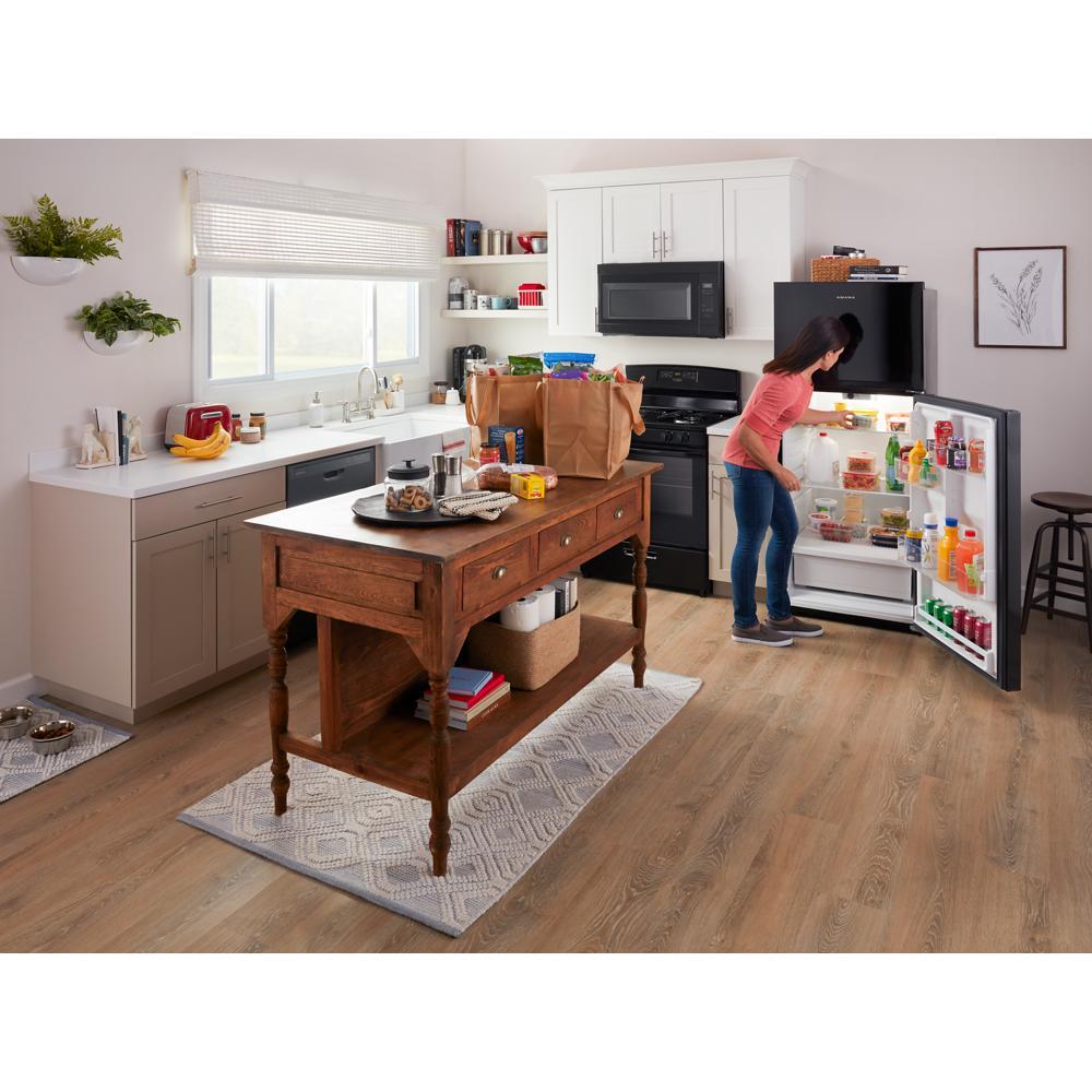 Amana ARTX3028PB 16.4 Cu. Ft. Top Freezer Refrigerator - Energy Efficient, Spacious Design for Home, Kitchen & Apartment Use