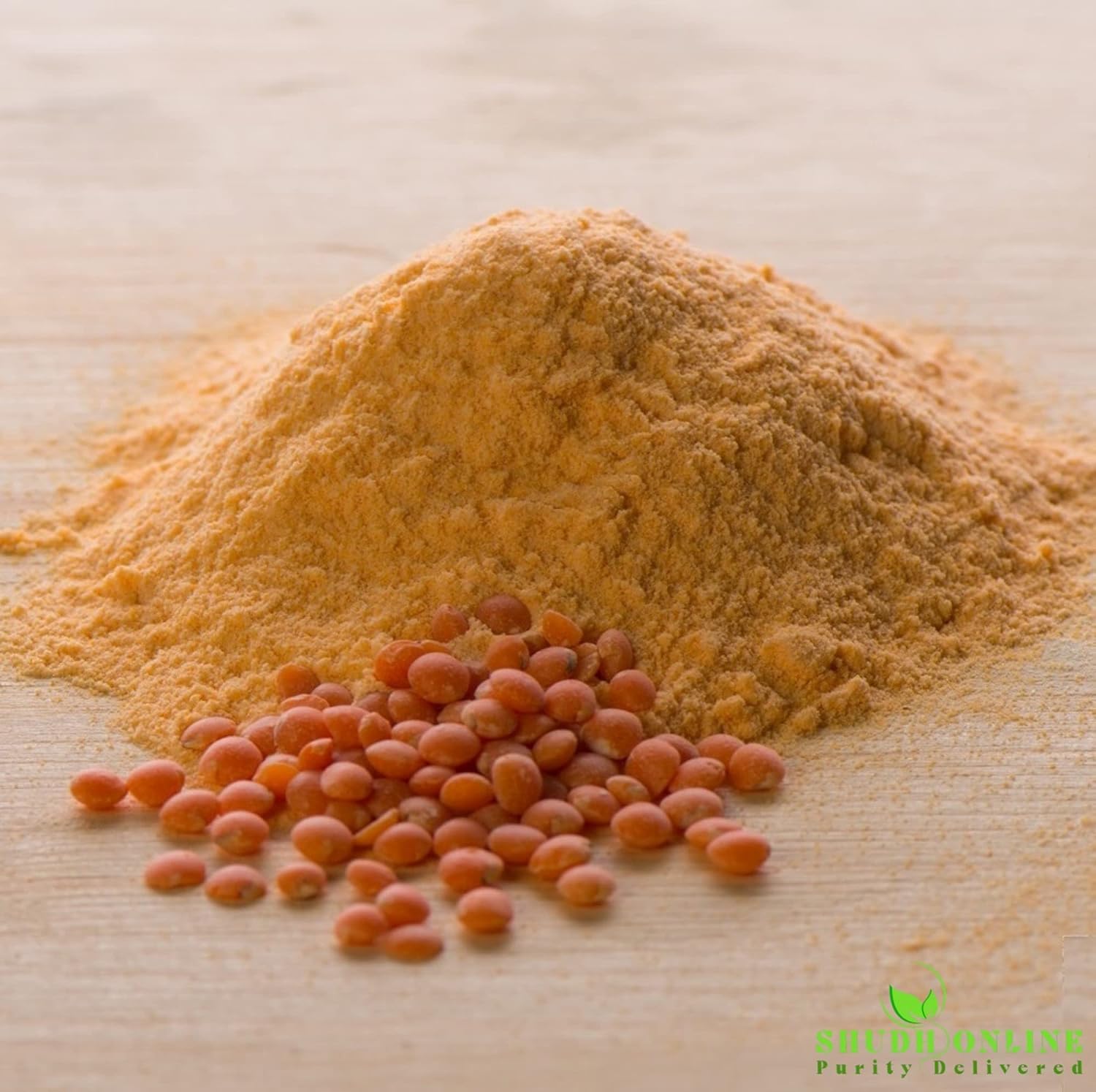 KEN Masoor Dal Face Wash Powder - Red Lentil Powder for Glowing Skin (50g) | Natural Exfoliating & Brightening Facial Scrub for Acne & Dark Spots | Vegan & Chemical-Free Skincare