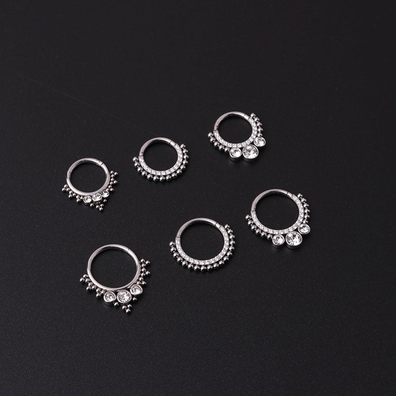 16G Surgical Steel Nose Hoop Ring - Silver Septum Piercing Jewelry for Women & Men | Perfect for Everyday Wear, Parties & Alternative Fashion