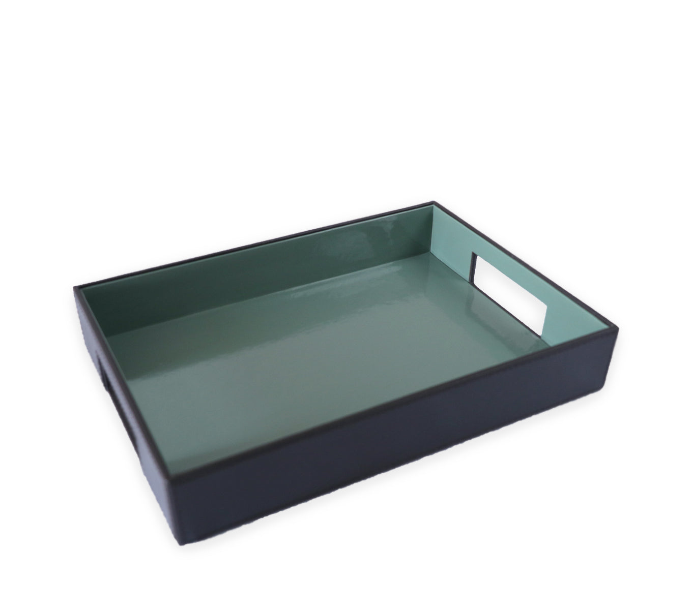 3-Piece Stackable Plastic Serving Tray Set with Non-Slip Base - Perfect for Dining, Entertaining & Kitchen Organization