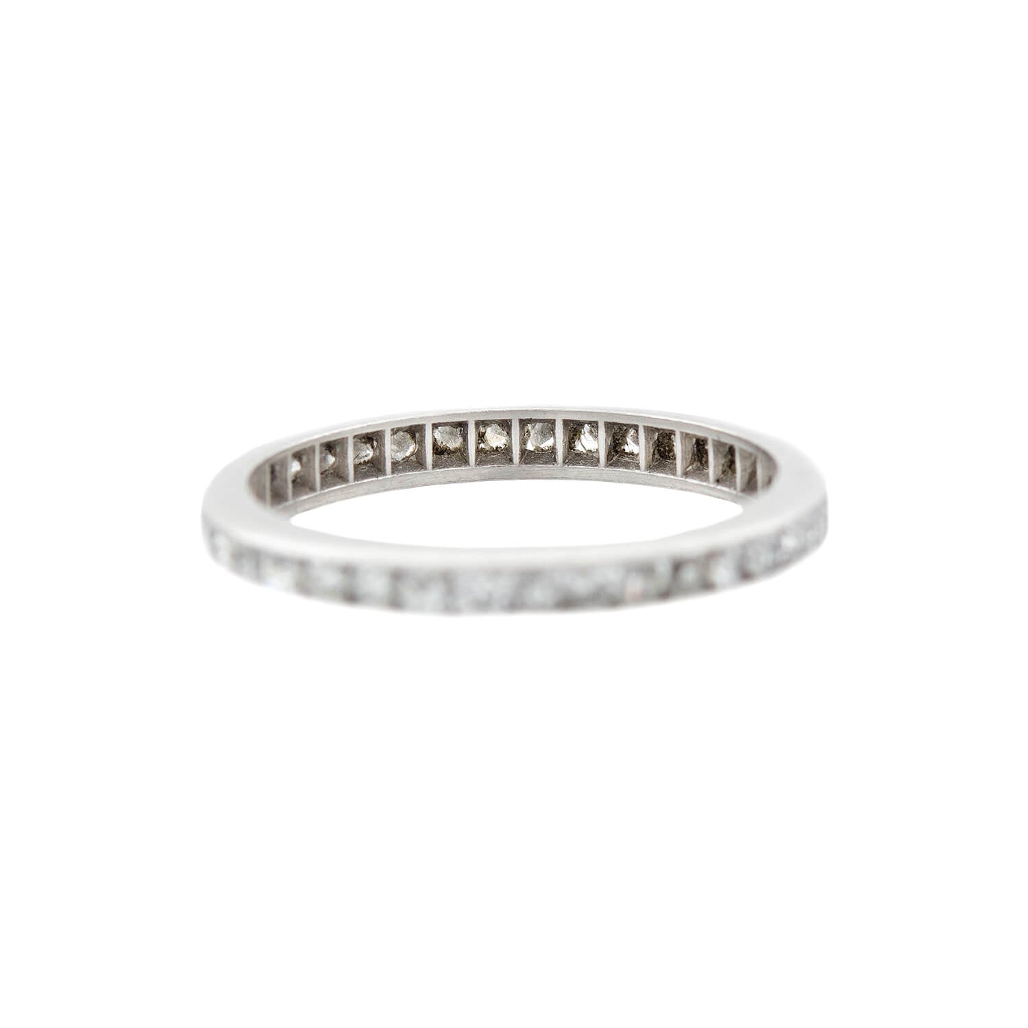 Exquisite Edwardian Platinum Diamond Eternity Band - 0.70 Carat Total Weight | Vintage Wedding Ring, Anniversary Gift, Bridal Jewelry for Her