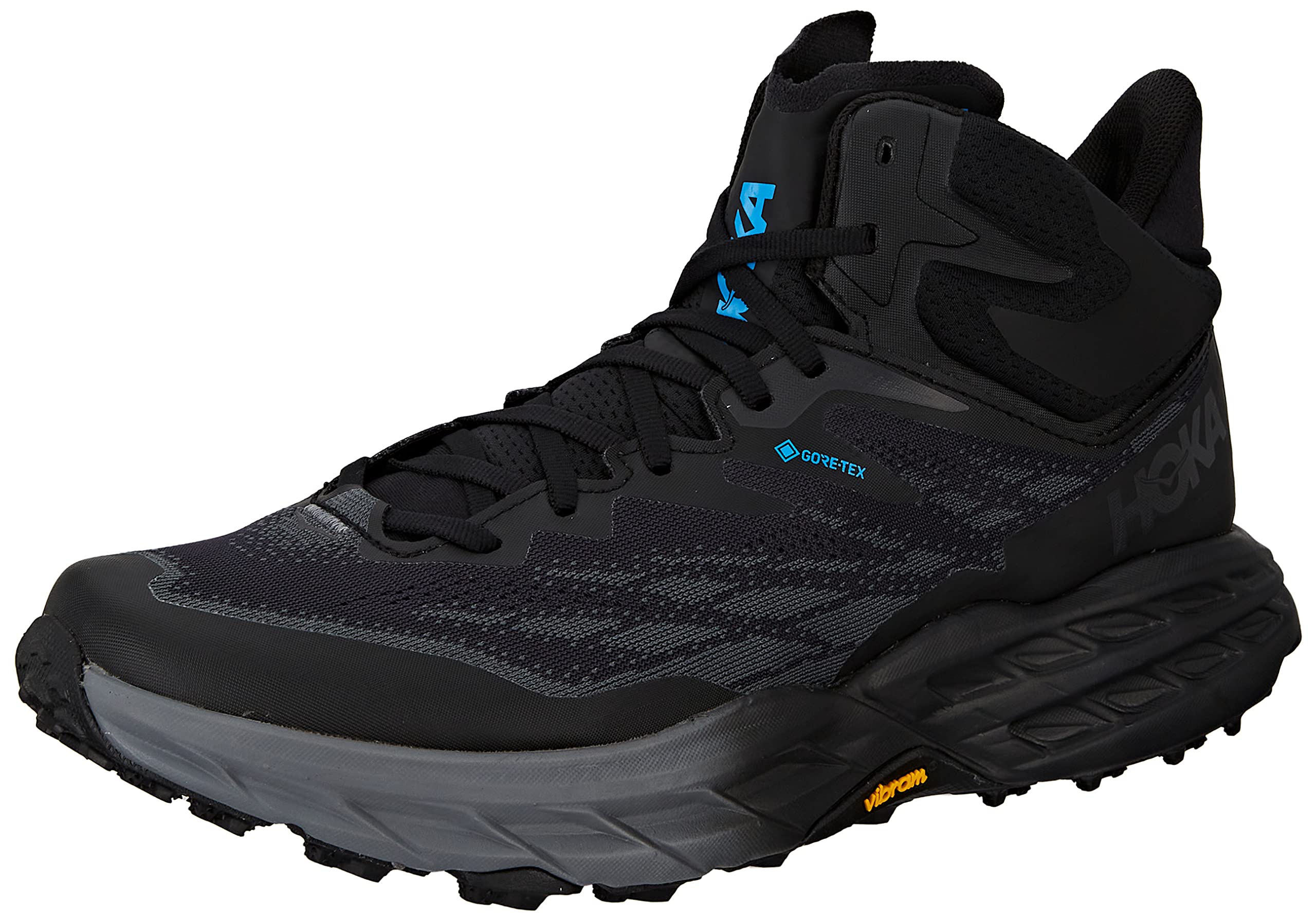 HOKA ONE ONE Men's Speedgoat 5 Mid GTX Waterproof Hiking Shoes - Lightweight Trail Running Shoes for Outdoor Adventures & Mountain Climbing