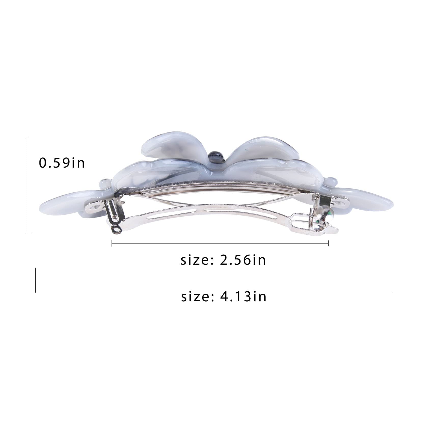 Elegant French Hair Barrettes for Women - 3pcs Large Hair Clips for Thick Hair | Daily Wear & Special Occasions