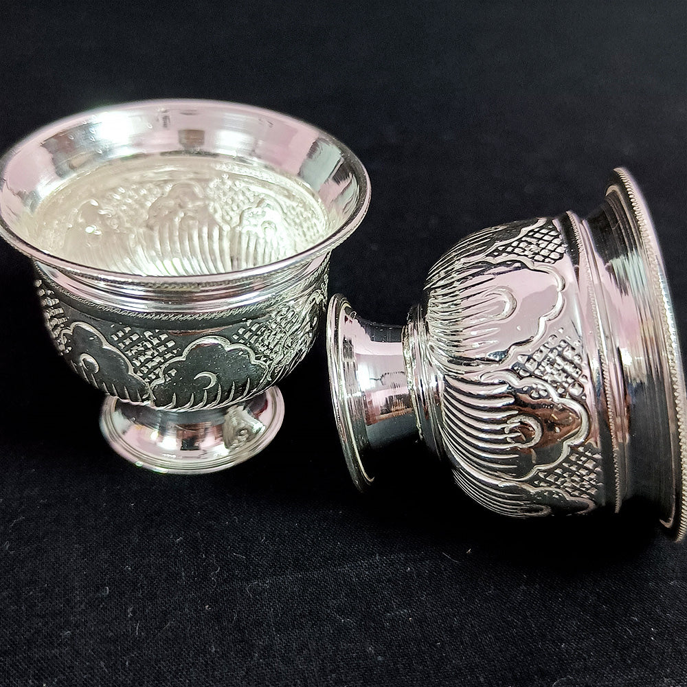 925 Sterling Silver Designer Bowl - Elegant Cup & Sweet Dish (Design 45) | Perfect for Candy Display, Jewelry Holder & Home Decor Gift