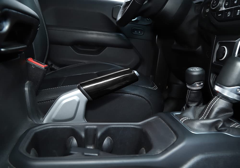 Jeep Wrangler JL & JT Gladiator 2018+ ABS Handbrake Cover - Black Interior Accessories & Trim Upgrade for Enhanced Style & Protection | Perfect for Off-Road Adventures & Daily Driving