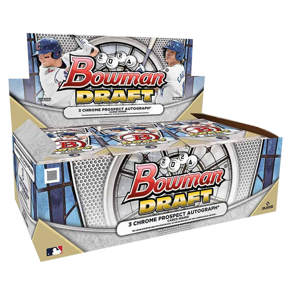 2024 Bowman Draft Baseball Jumbo Hobby Box - 24 Packs with Autograph & Rookie Cards - Perfect for Collectors, Investors & Fantasy Baseball Enthusiasts