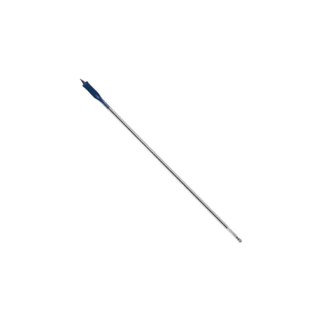 1/2 In. x 16 In. Extended Length Spade Bit - High Speed Steel Wood Drilling Bit for Deep Holes - Perfect for Construction, Carpentry and DIY Woodworking Projects