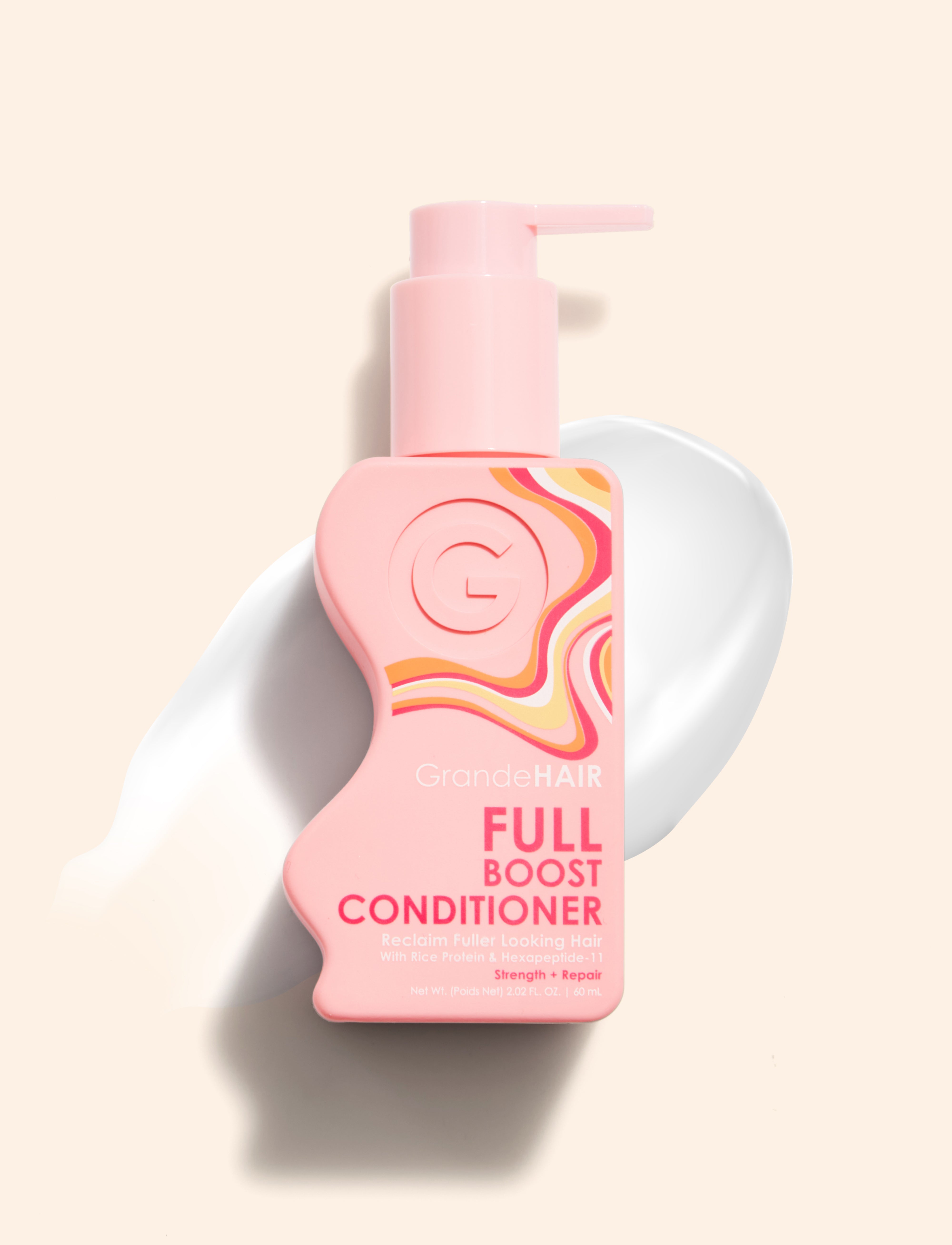 GrandeHair Full Boost Conditioner for Thicker, Stronger Hair - Hydrating & Repairing Treatment for Damaged Hair - Perfect for Daily Use & Salon Quality Results