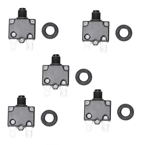**15A Air Compressor Circuit Breaker Protector - 5pcs High Reliability Quick Response Current Protection for Air Compressors - Ideal for Workshop, Garage & Industrial Use**