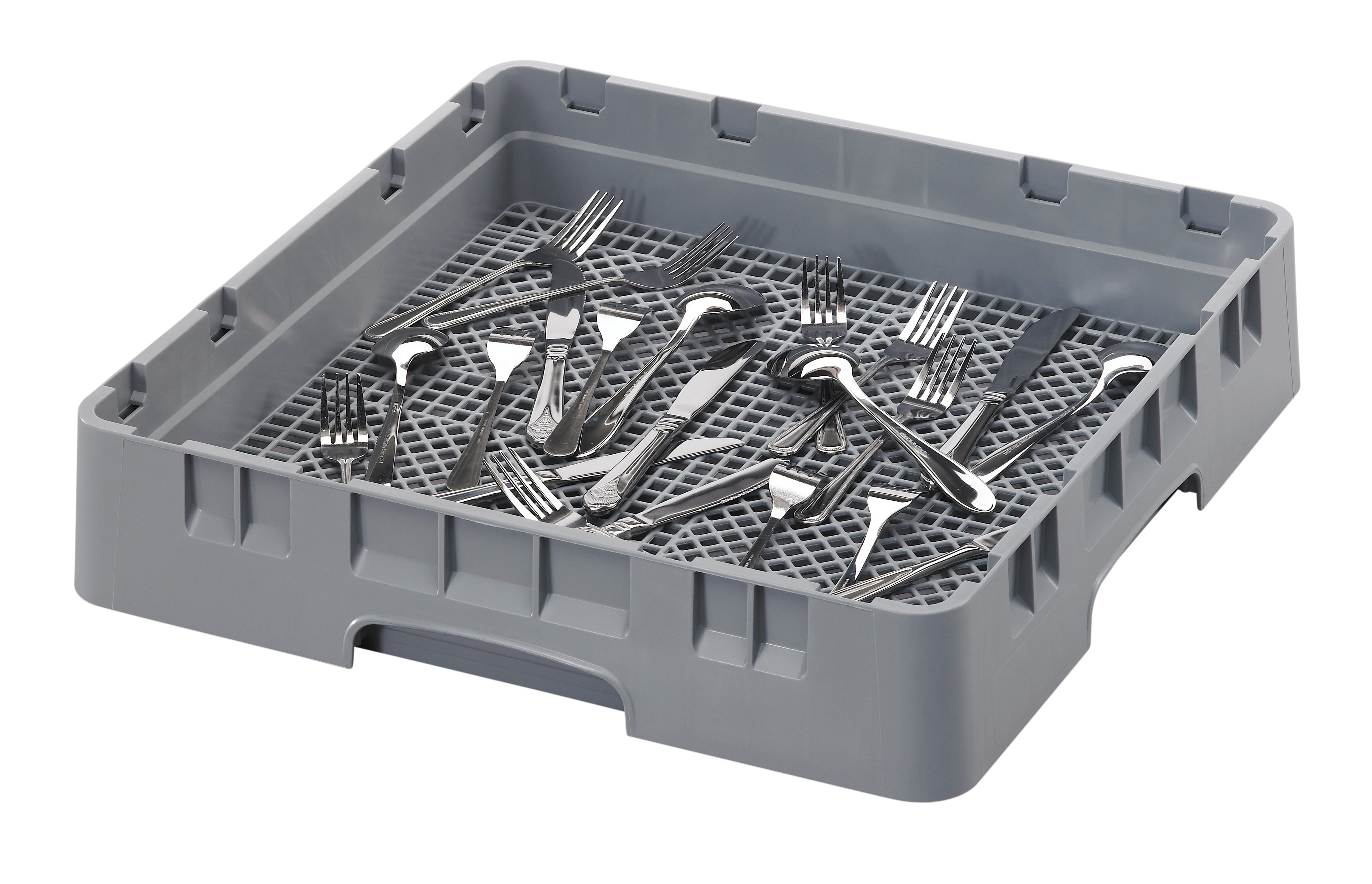 Cambro Full Size Flatware Rack - Heavy Duty Commercial Utensil Organizer for Restaurants, Kitchens & Food Service (Grey) - Perfect for Busy Kitchens, Cafeterias & Catering Businesses