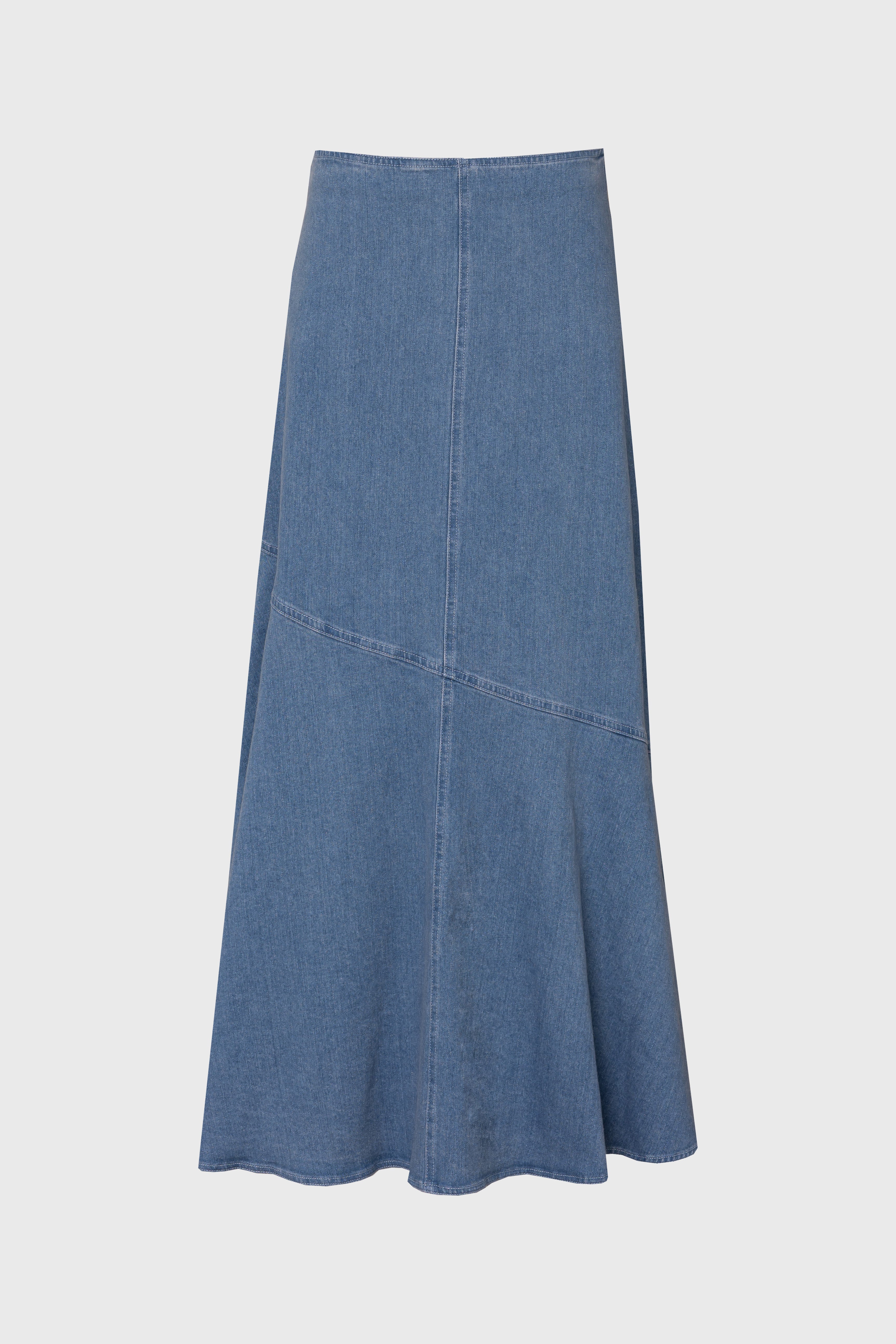 Light Blue Asymmetrical Hem Denim Skirt for Women - Trendy High Waist A-Line Mini Skirt - Perfect for Casual Outfits, Summer Dresses & Street Style Fashion