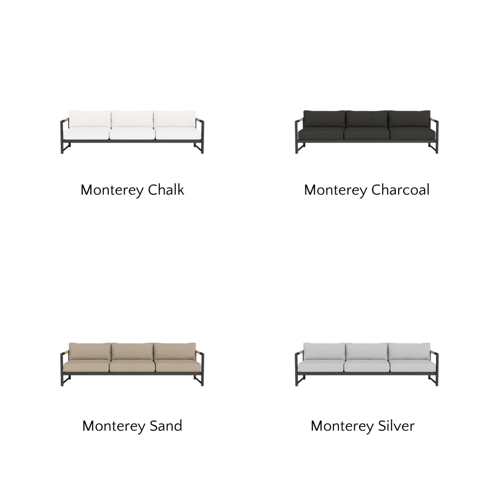 Breeze XL Outdoor 3-Seat Sofa Set - Waterproof Patio Furniture for Garden, Poolside & Backyard Relaxation