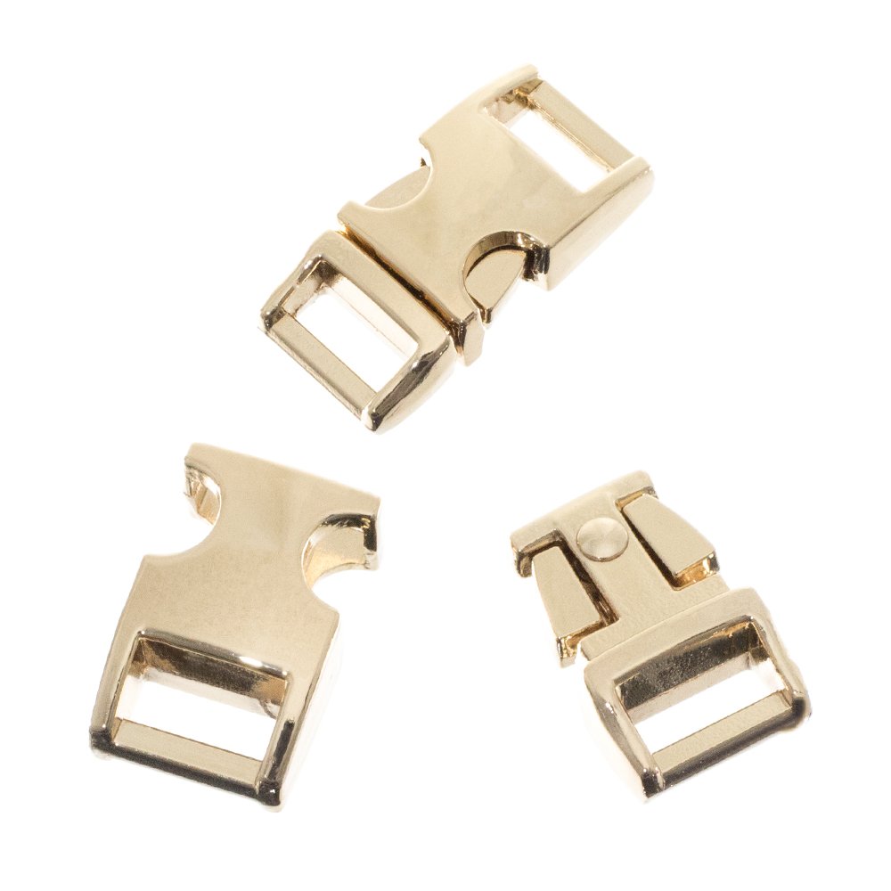 Premium 1/2-Inch Gold Metal Alloy Buckles - Heavy Duty Durable Construction (100 Pack) - Perfect for DIY Crafts, Leather Straps, Backpacks & Outdoor Gear Accessories