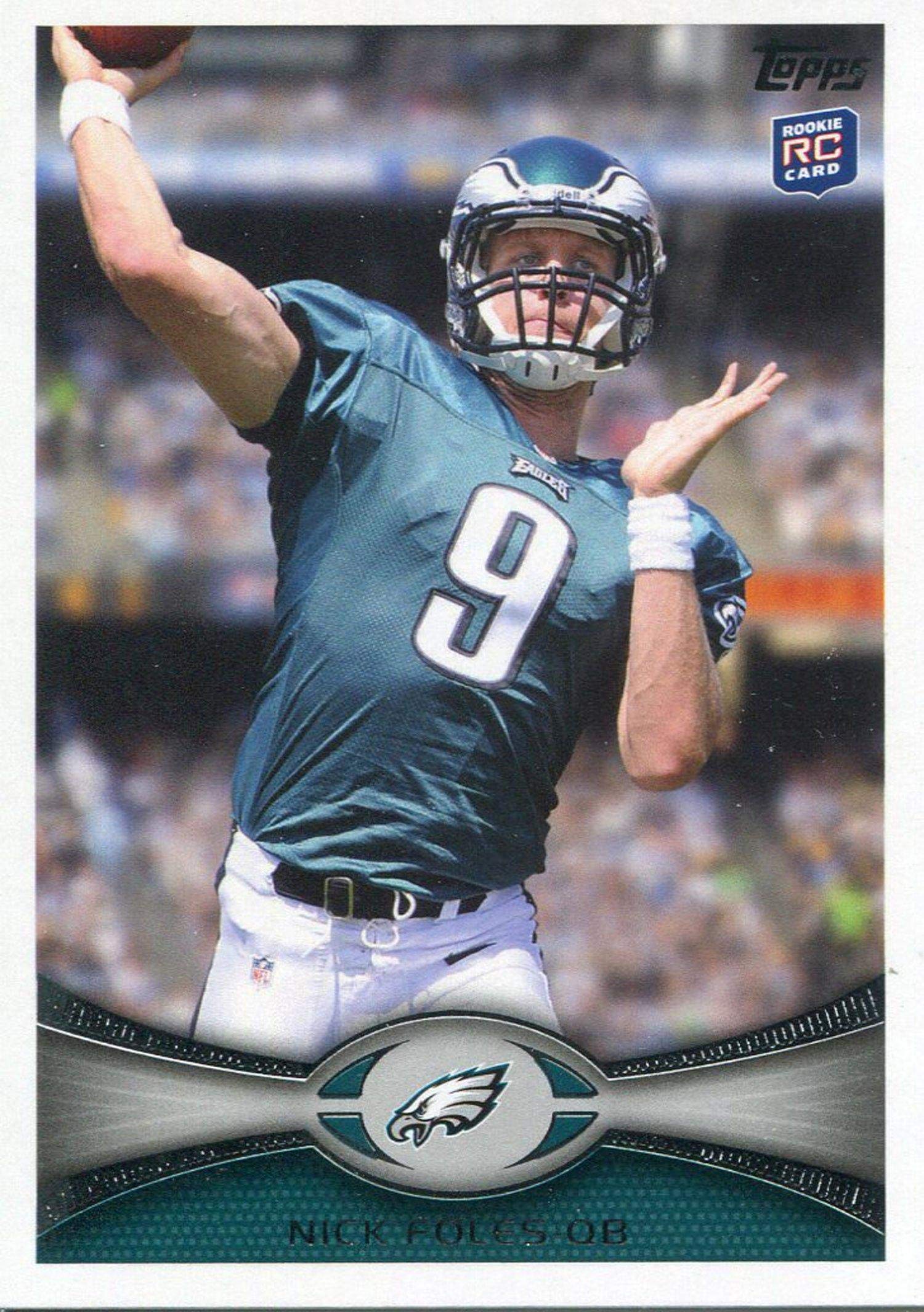 Nick Foles 2012 Topps Rookie Football Card - Authentic NFL Collectible for Sports Fans & Memorabilia Collectors - Perfect for Display, Trading, and Investment