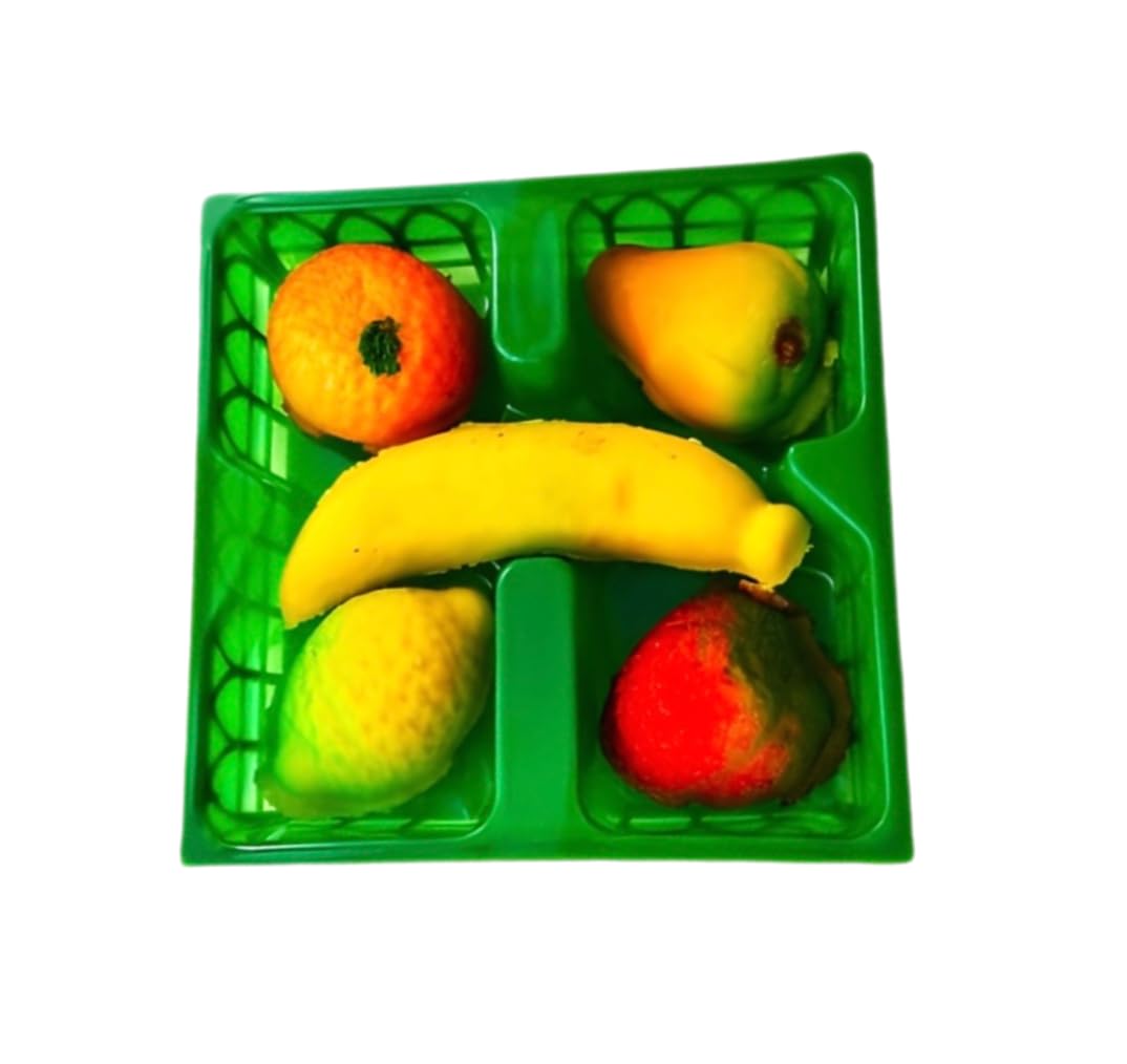 Marzipan Fruit Baskets - 2 Pack, 4 oz for Gifts & Desserts