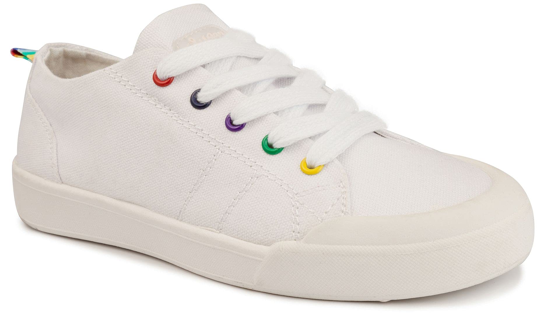 Women's Canvas Sneakers - Low Top Casual Lace Up Walking Shoes with Cute Fashionable Design - Comfortable Lightweight Shoes for Everyday Wear, Festivals & Outdoor Activities