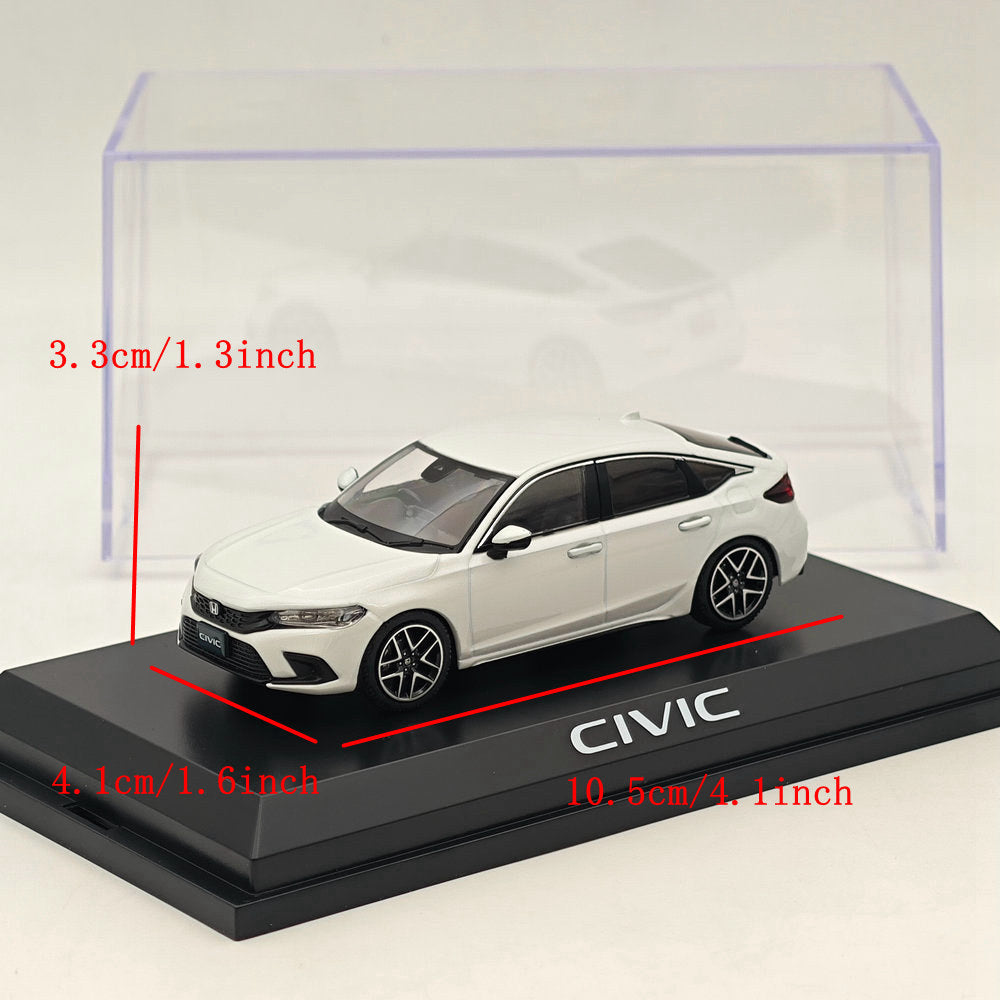 1/43 Scale Honda Civic (FL1) LX Platinum White Pearl Diecast Model Car - Collectible Hobby Japan Miniature for Display & Gifting