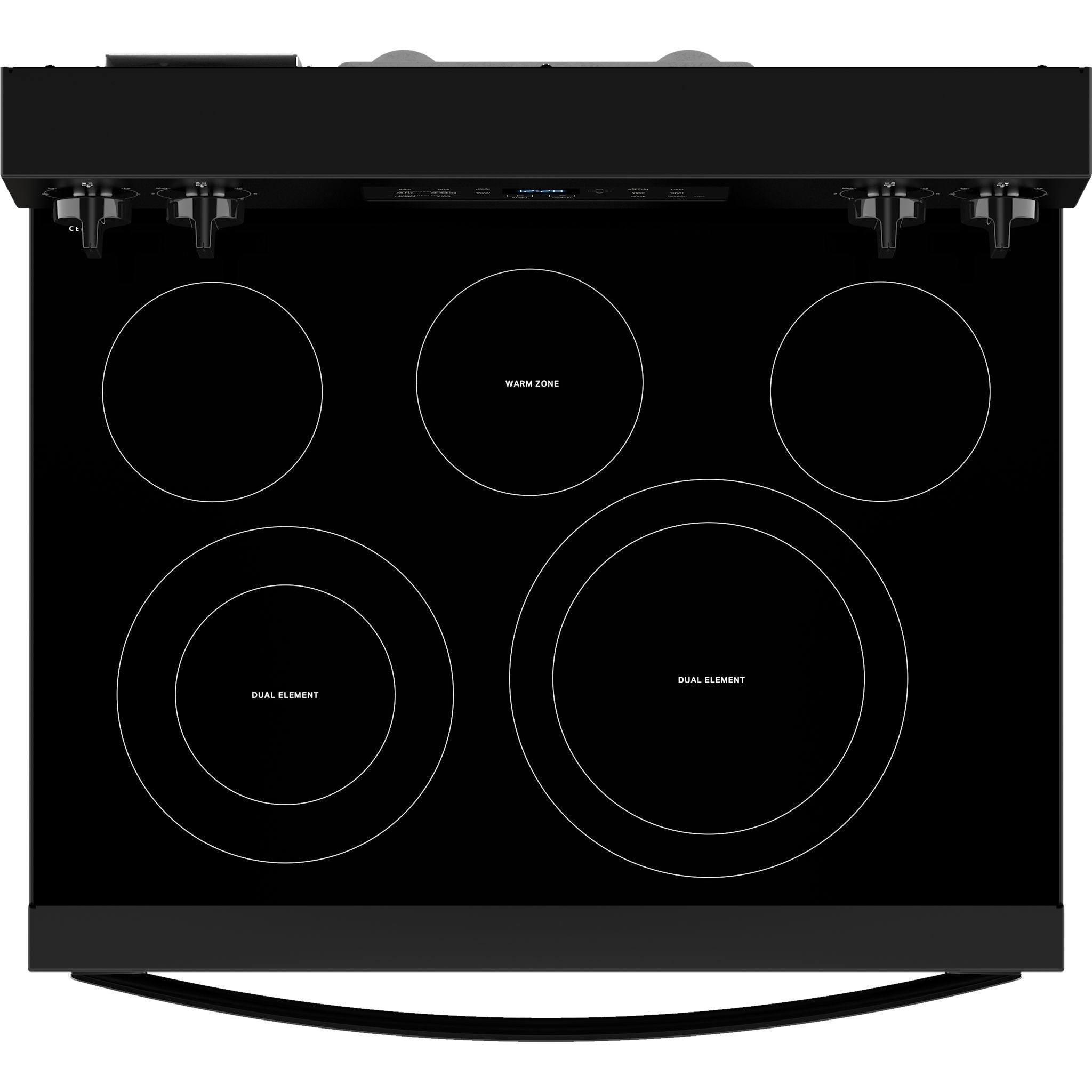 Whirlpool 30-Inch Electric Range with 5 Burners - YWFES5030RB in Black | Perfect for Modern Kitchens, Home Cooking & Baking