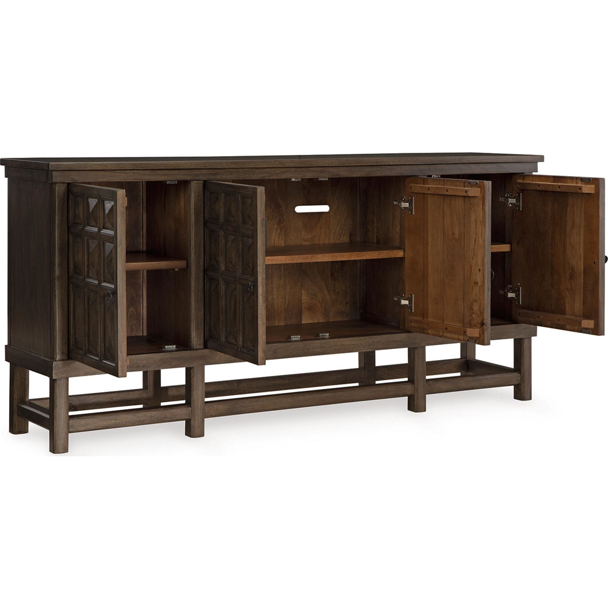 Braunell Accent Cabinet - Brown Wood Side Table for Living Room, Bedroom & Entryway | Stylish Storage Furniture for Home Decor
