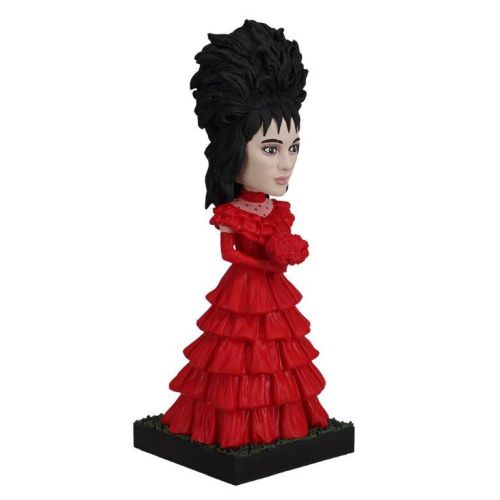 Beetlejuice Lydia Red Wedding Dress Bobblehead Figure - Collectible Movie Character Doll for Halloween, Cosplay, and Home Decor
