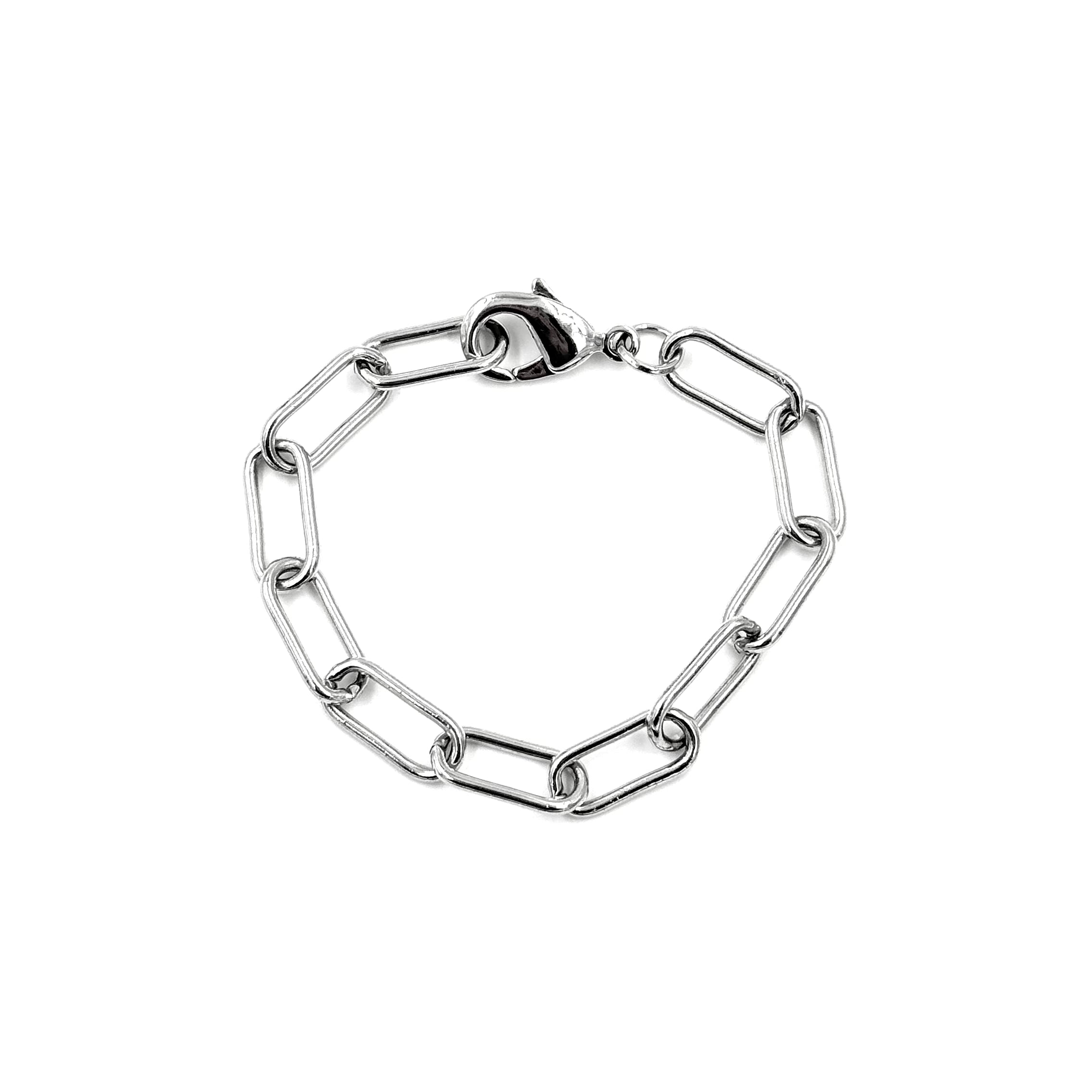 Ashley Gold Stainless Steel Large Paperclip Link Chain Bracelet for Women - Trendy Minimalist Jewelry for Everyday Wear, Office & Special Occasions