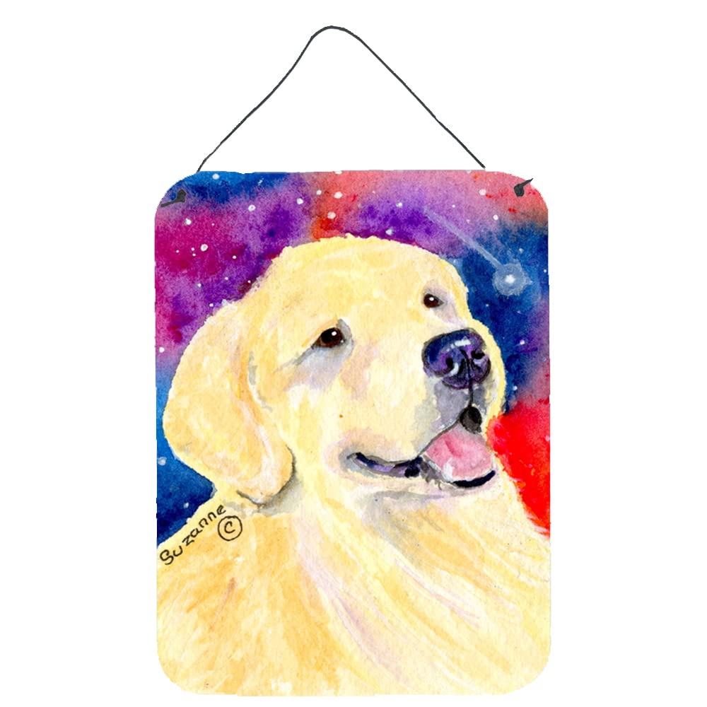 Golden Retriever Metal Wall Art Sign - 12x16 Inch Aluminum Dog Decor for Kitchen, Bathroom, Bar & Front Door - Durable Multicolor Hanging Plaque for Home & Office Decor | Perfect Gift for Dog Lovers