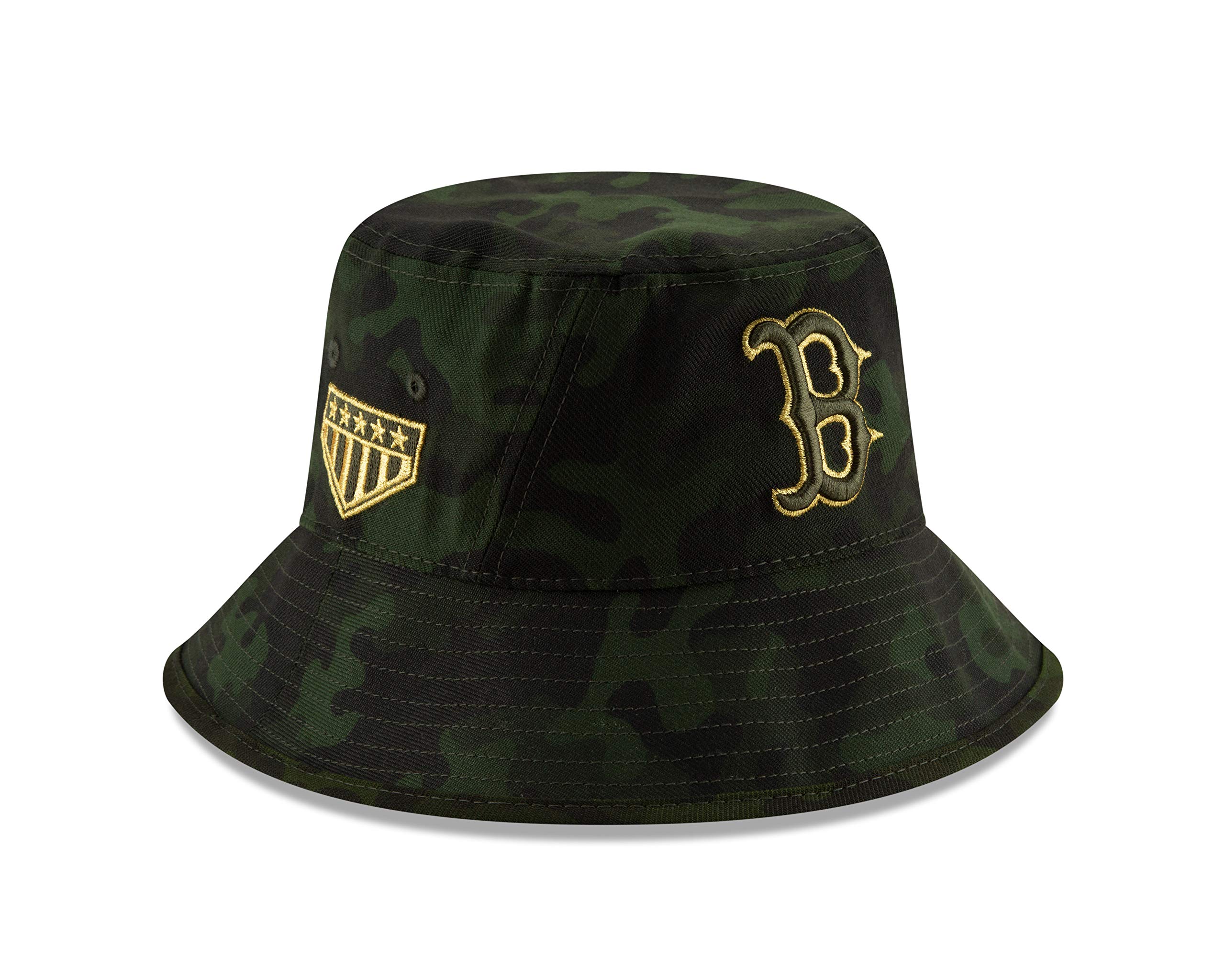 New Era MLB 2019 Armed Forces Day Bucket Hat Cap One Size Fits Most - Baseball Fan Gear for Outdoor Games & Patriotic Events