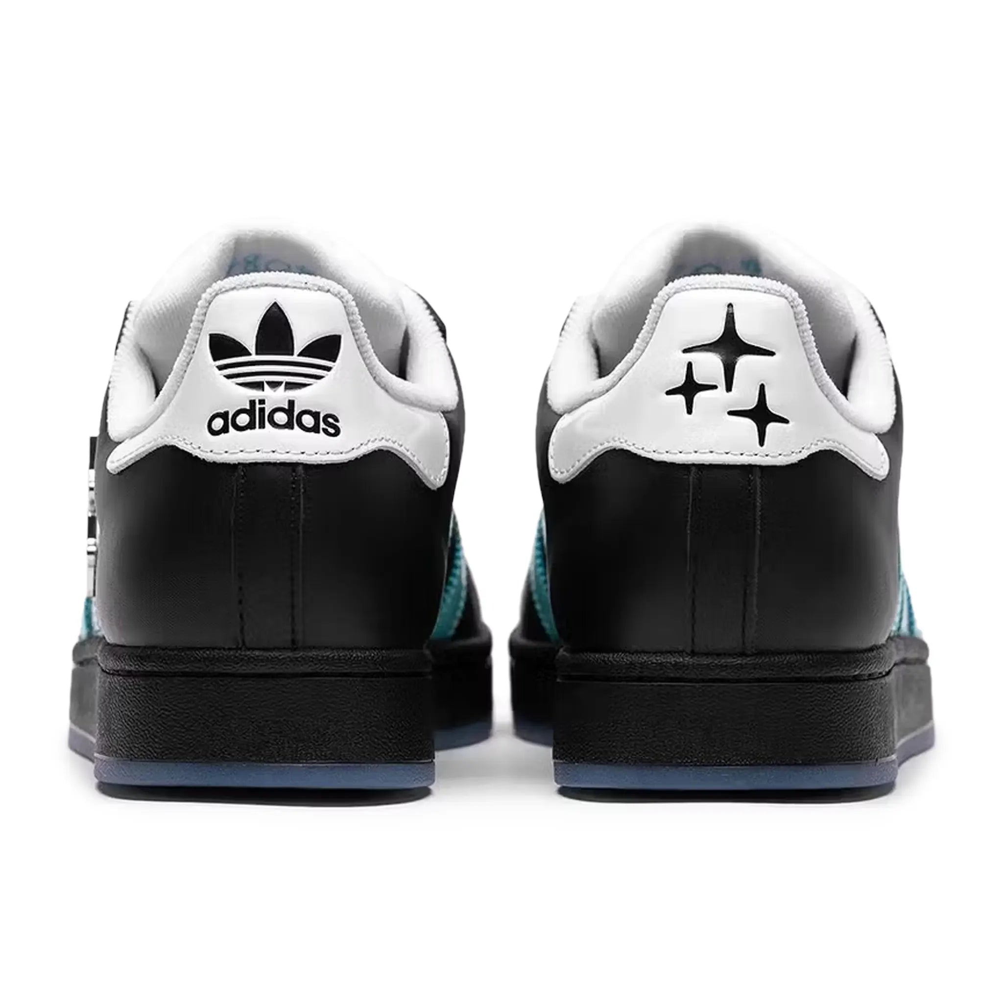 Adidas Superstar II Sneakers - Black & Metrolink Blue | Drama Call Collaboration | Casual & Streetwear Fashion Shoes for Men & Women | Perfect for Everyday Wear & Urban Style