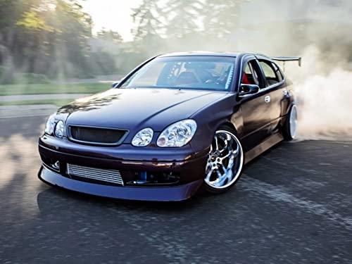 TRD Style Front Bumper Grille for Lexus GS300 GS400 GS430 & Toyota Aristo JZS160/161 (1997-2005) - High Performance Mesh Grille - Perfect for Car Enthusiasts & Street Racing Upgrades