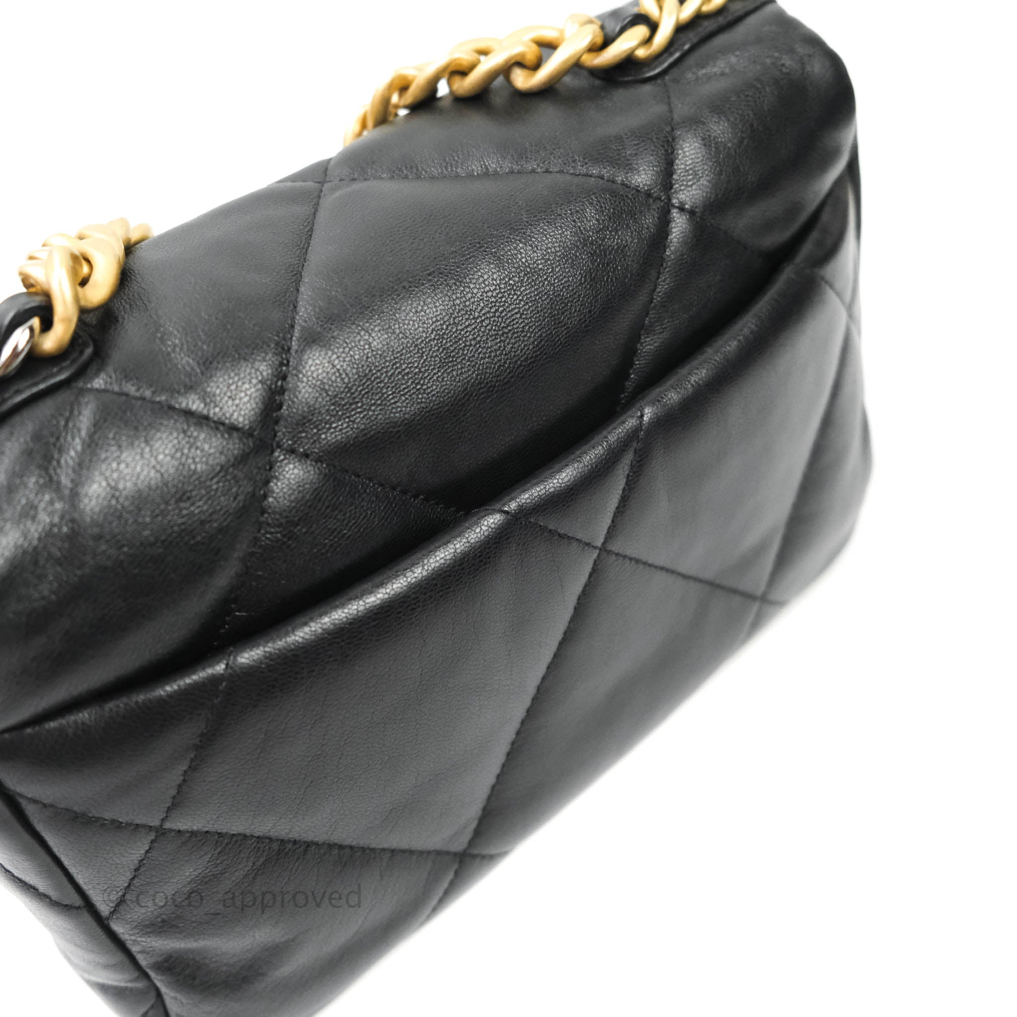 Chanel 19 Small Handbag Black Goatskin Leather with Mixed Hardware - Luxury Crossbody Bag for Women, Perfect for Date Night & Evening Events