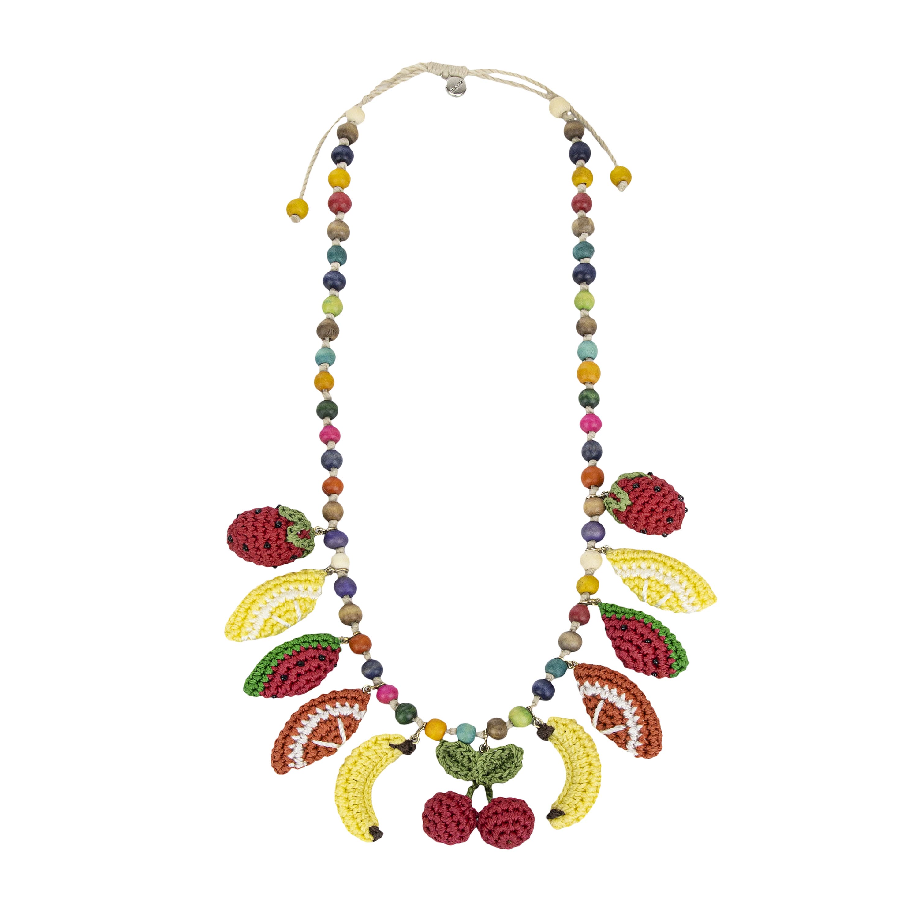 Clara Charm Necklace - Hand Crochet Fruit Pendant Jewelry for Women - Perfect for Casual Wear, Date Nights & Gift Giving