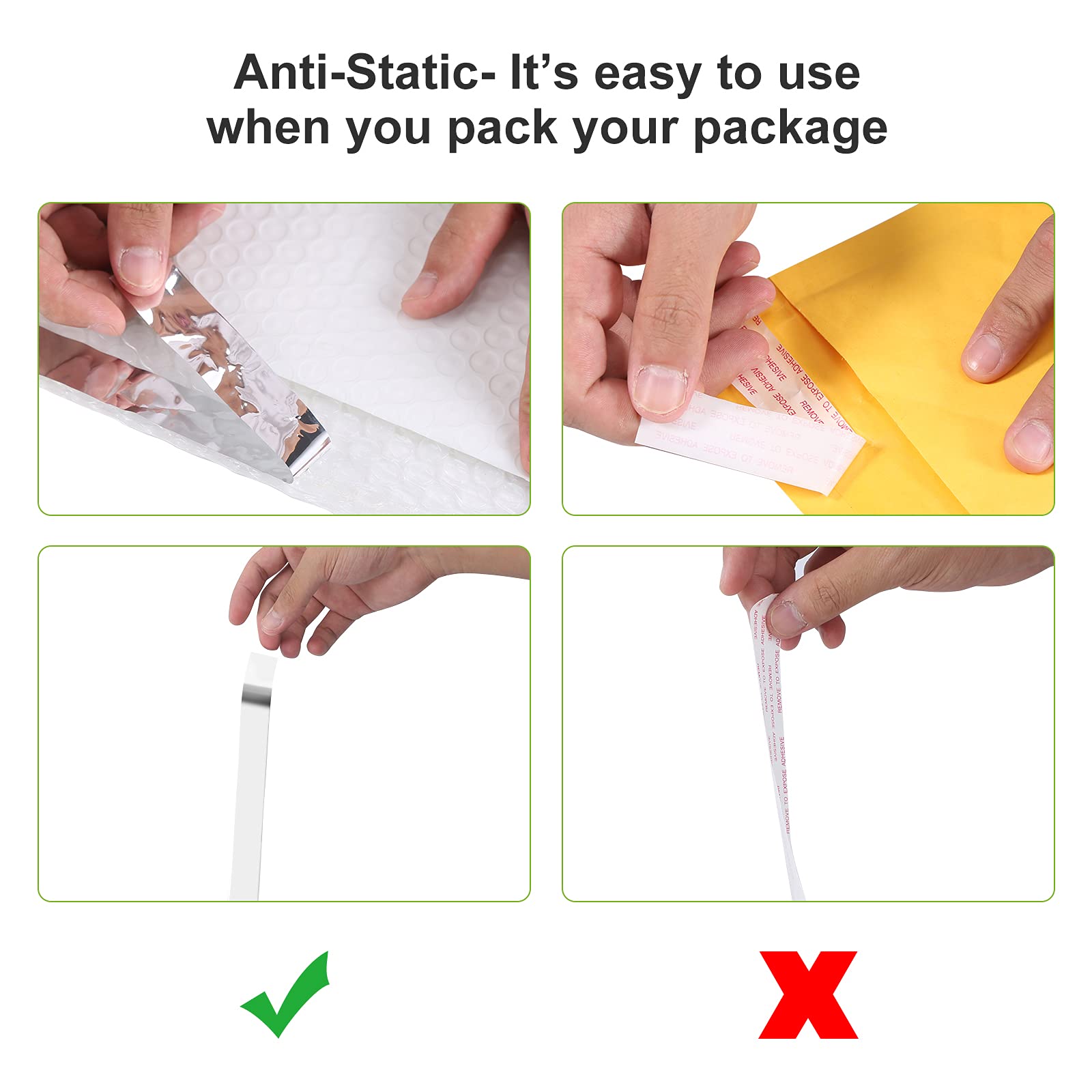 1000 PCS 5x7 Inch White Poly Bubble Mailers - Self Seal Padded Envelopes for Shipping, Mailing & Gift Packaging - Tear Resistant & Protective Bags (Actual Size 4x7 Inch) - Perfect for Ecommerce, Small Business & Online Sellers