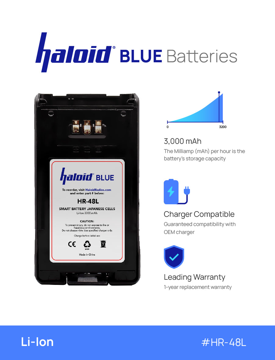 Haloid BLUE HR 48L Lithium Battery 48L Compatible with NX200 NX300 TK 5220 TK 5320 - Power Your Professional Photography & Videography Equipment