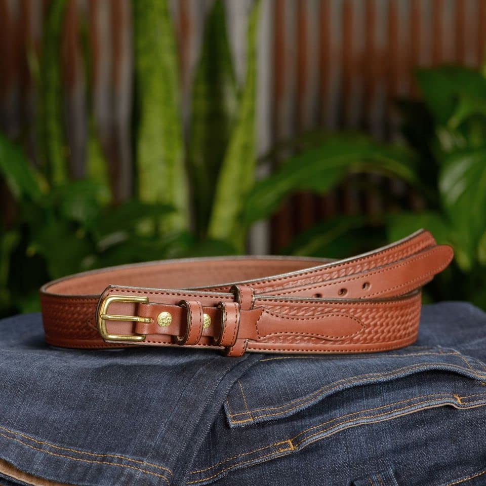 Premium Bullhide Leather Belt for Men - 1.5